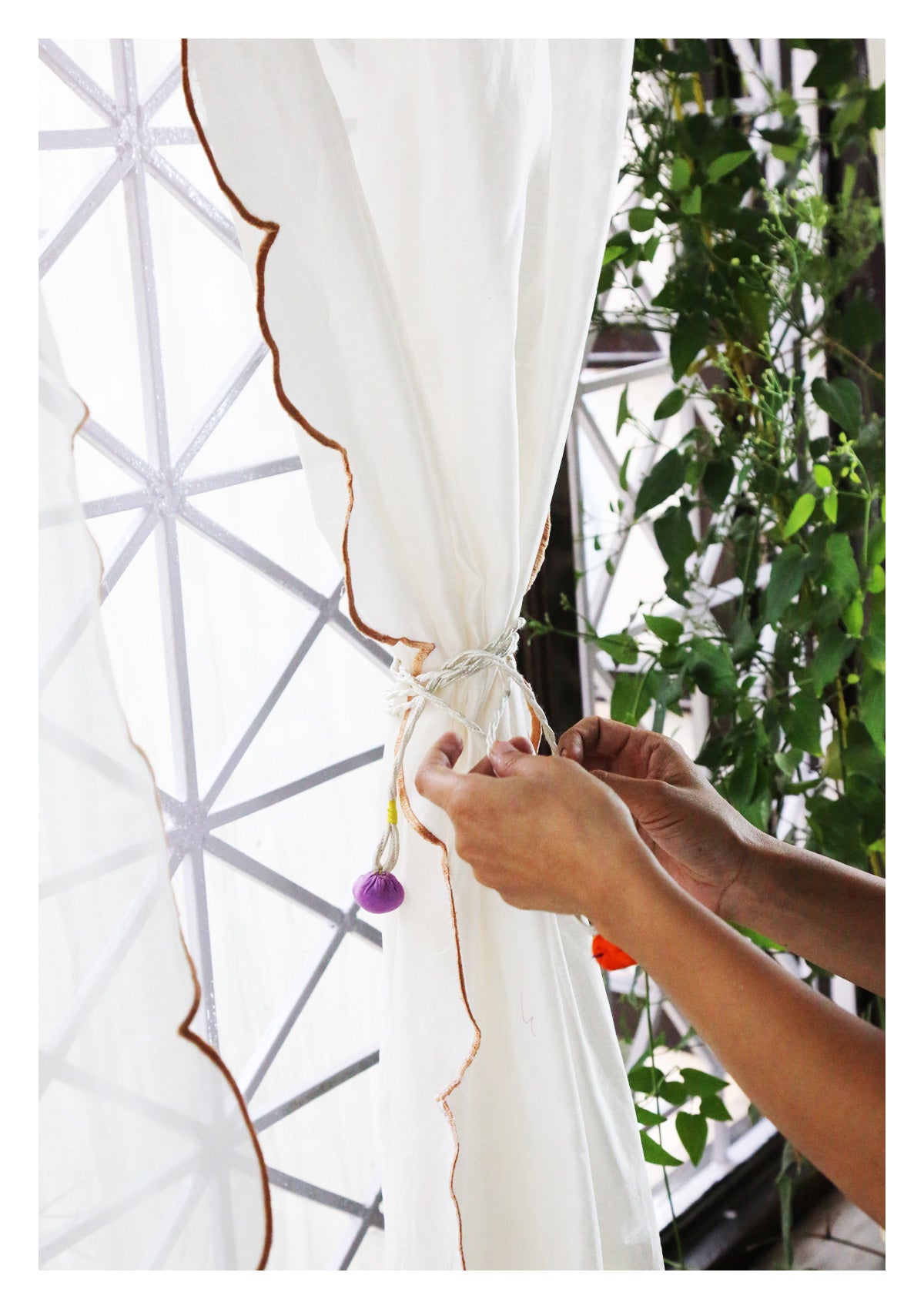 Anuradha Off-White Sheer Curtain