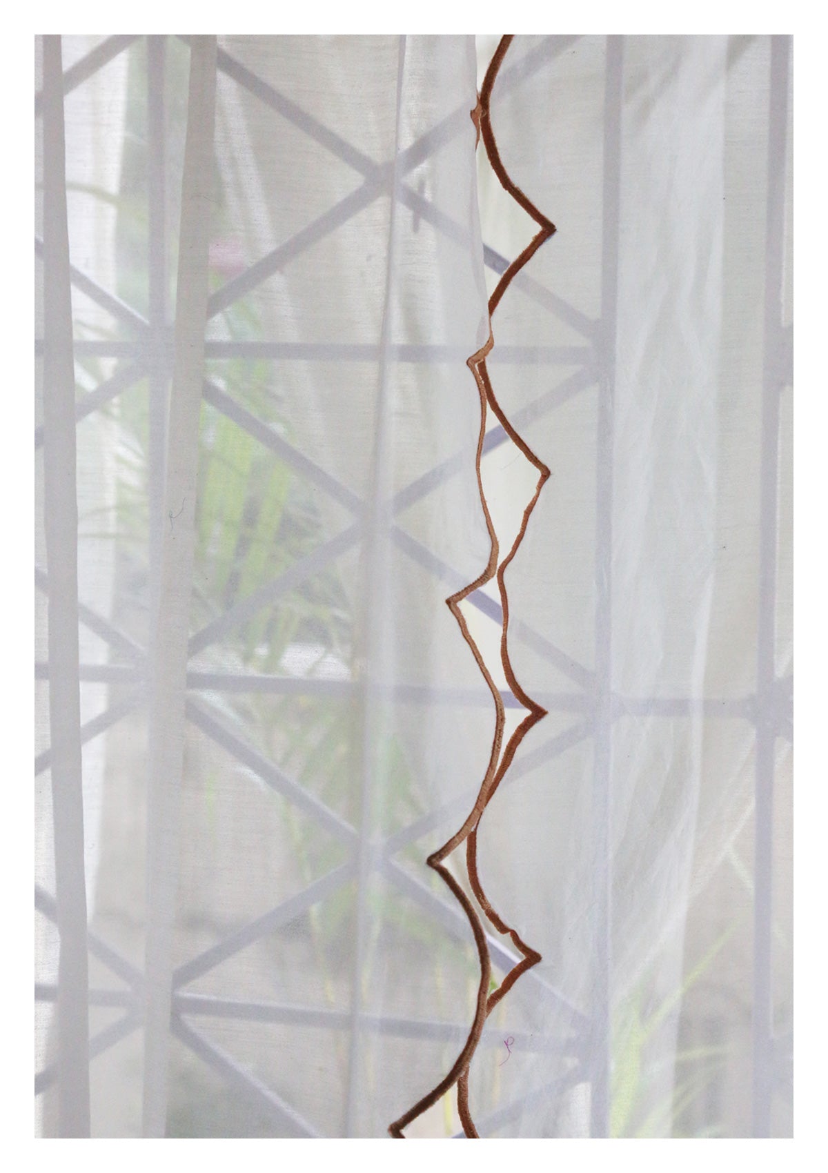 Anuradha Off-White Sheer Curtain
