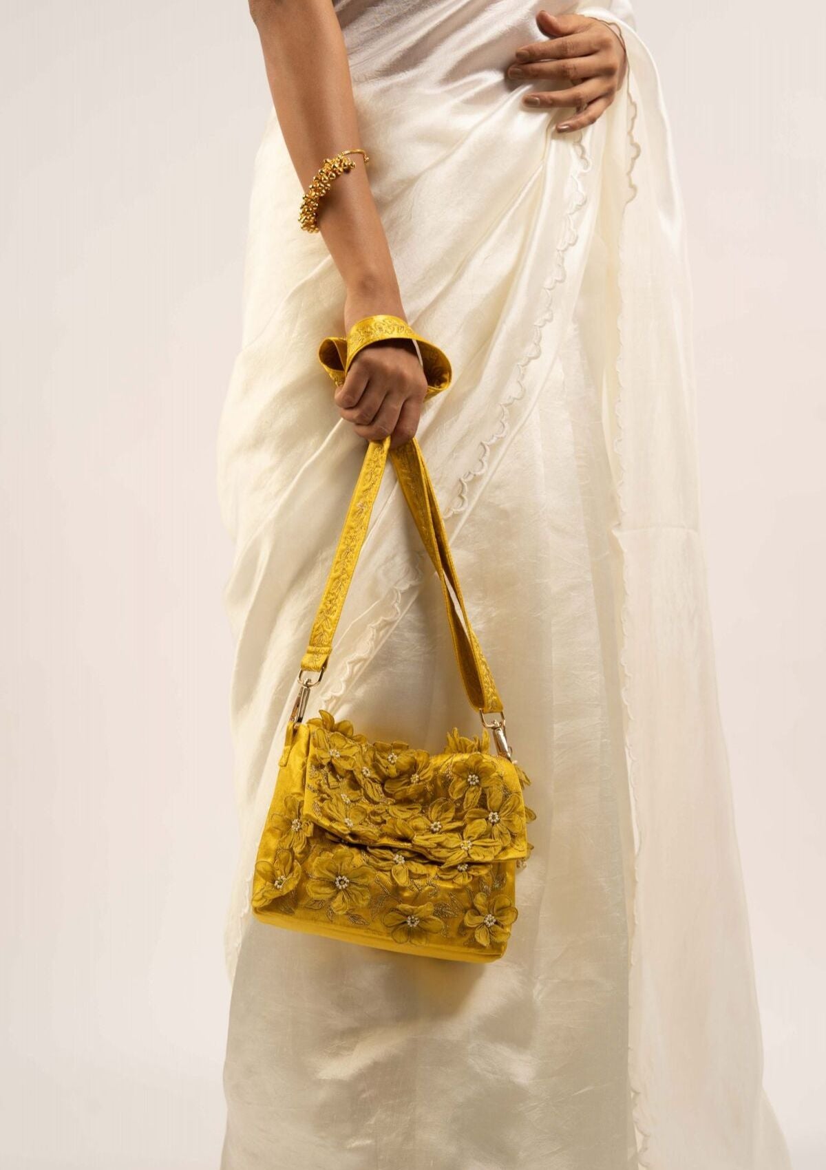 Apsara Floral Messenger Bag