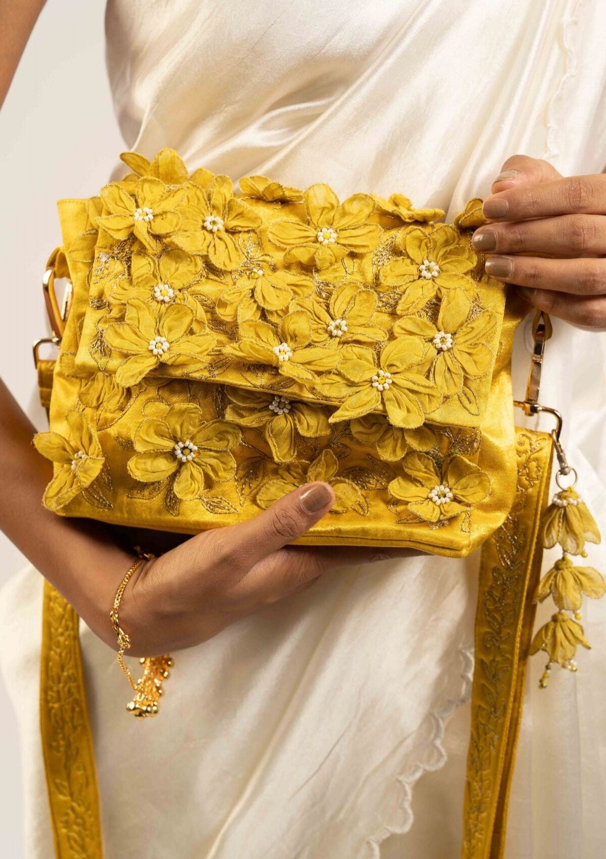Apsara Floral Messenger Bag