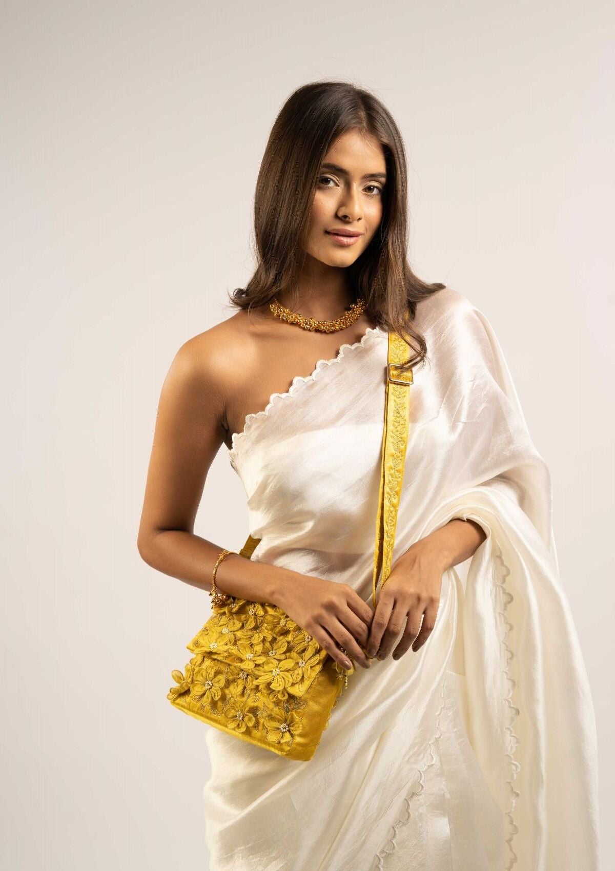 Apsara Floral Messenger Bag
