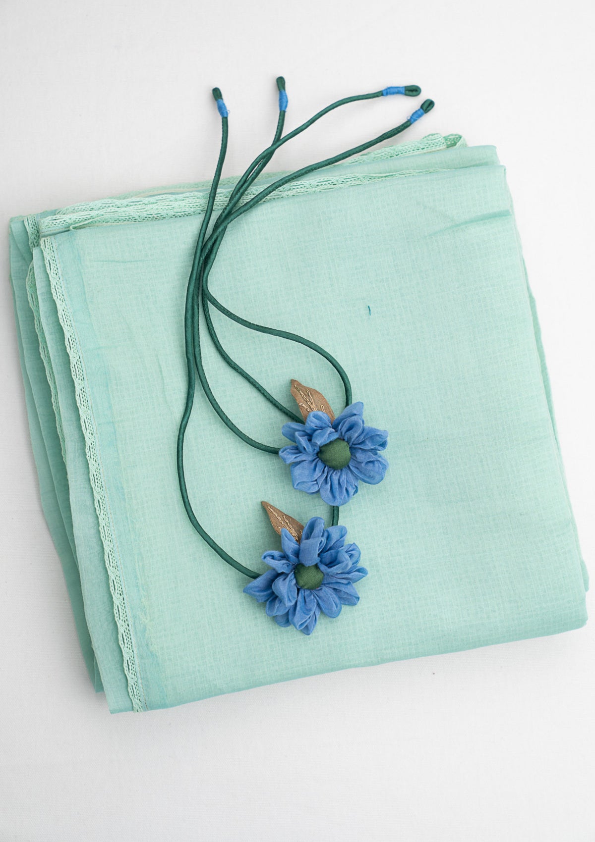 Arctic Blue Curtain Ties - Set of 2