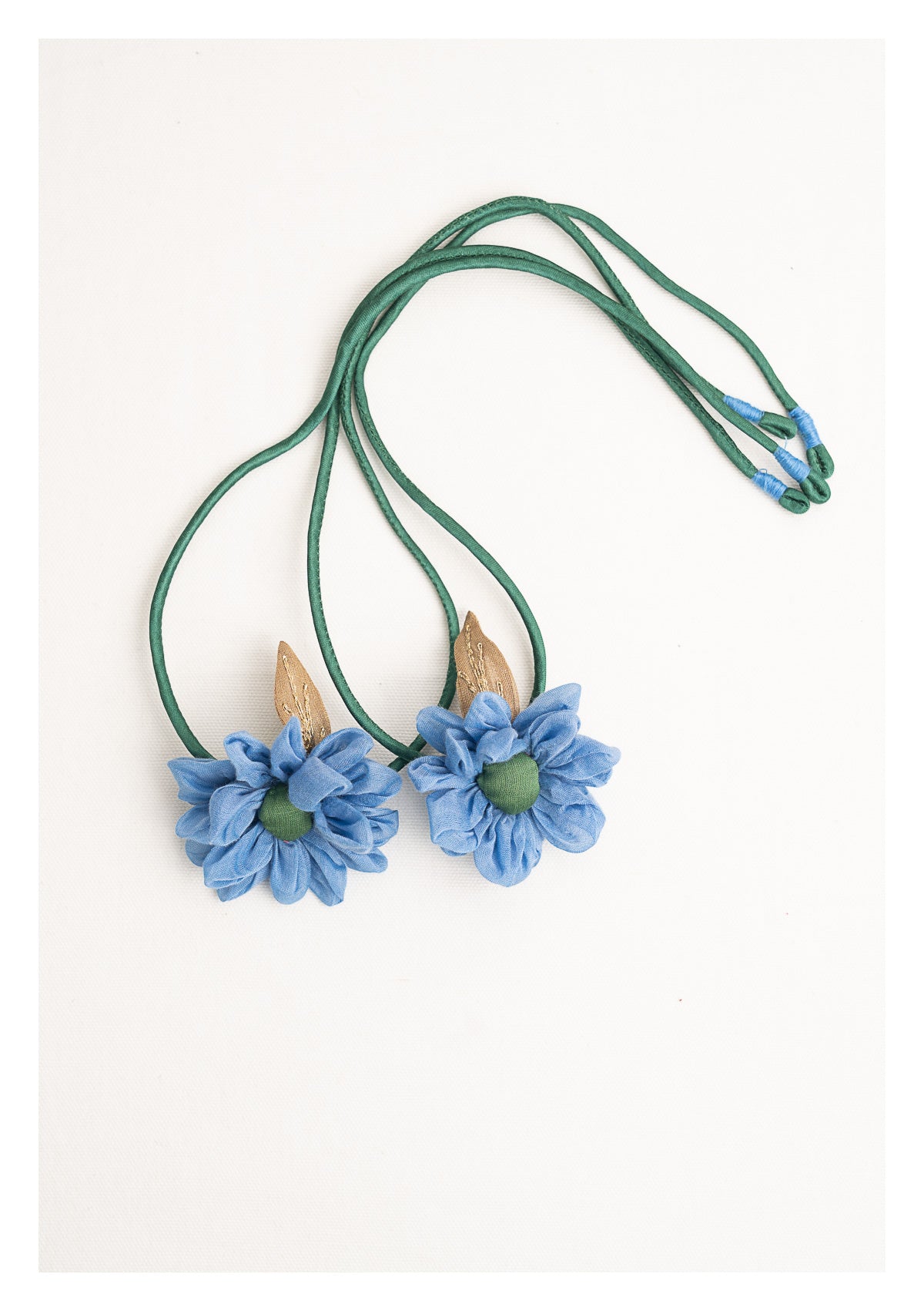 Arctic Blue Curtain Ties - Set of 2