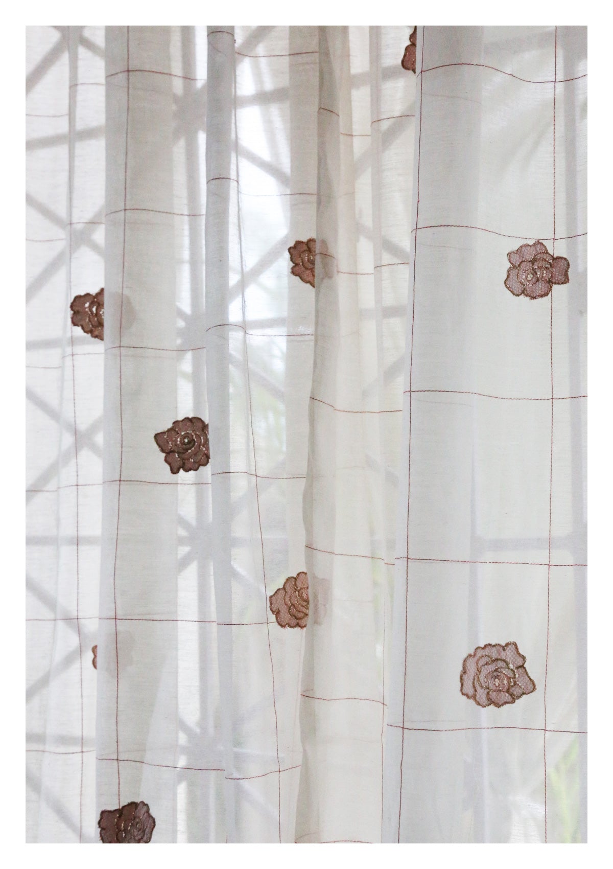 Ashvini Off-White Sheer Curtain