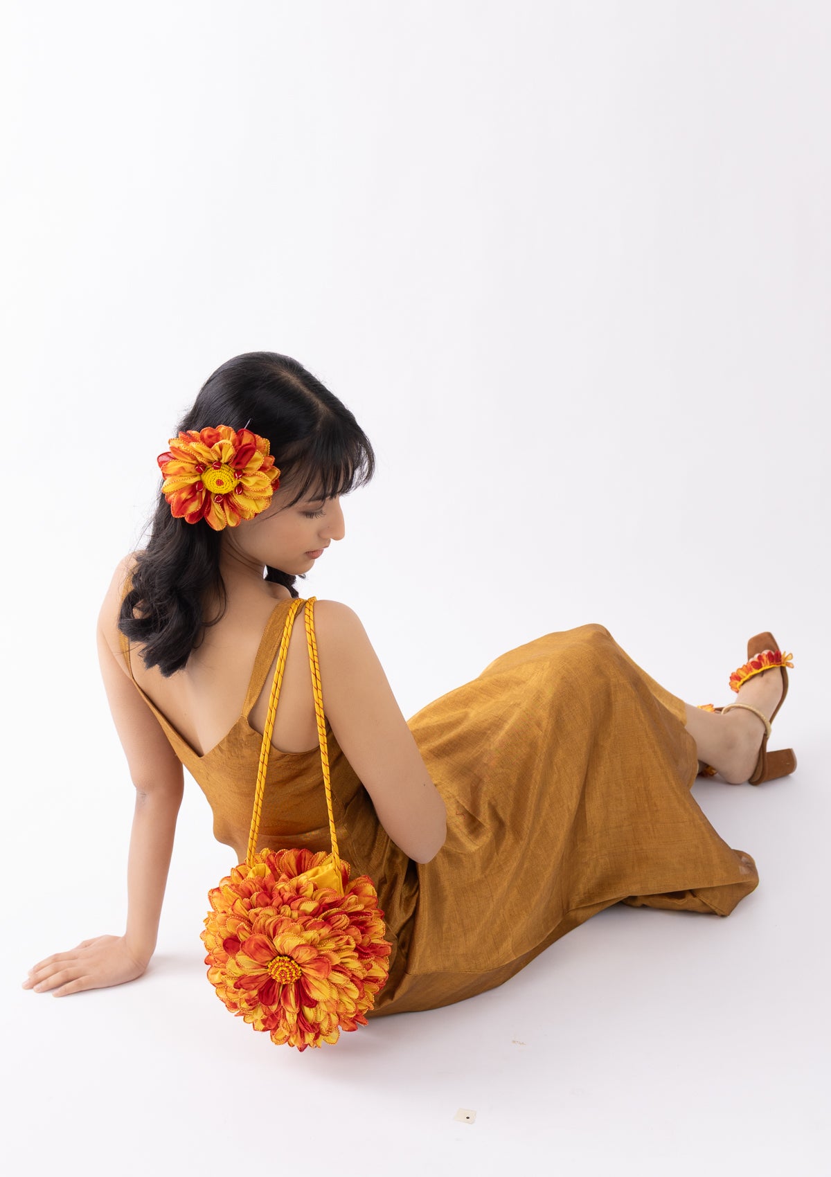 Sunrise Floral Claw Clip