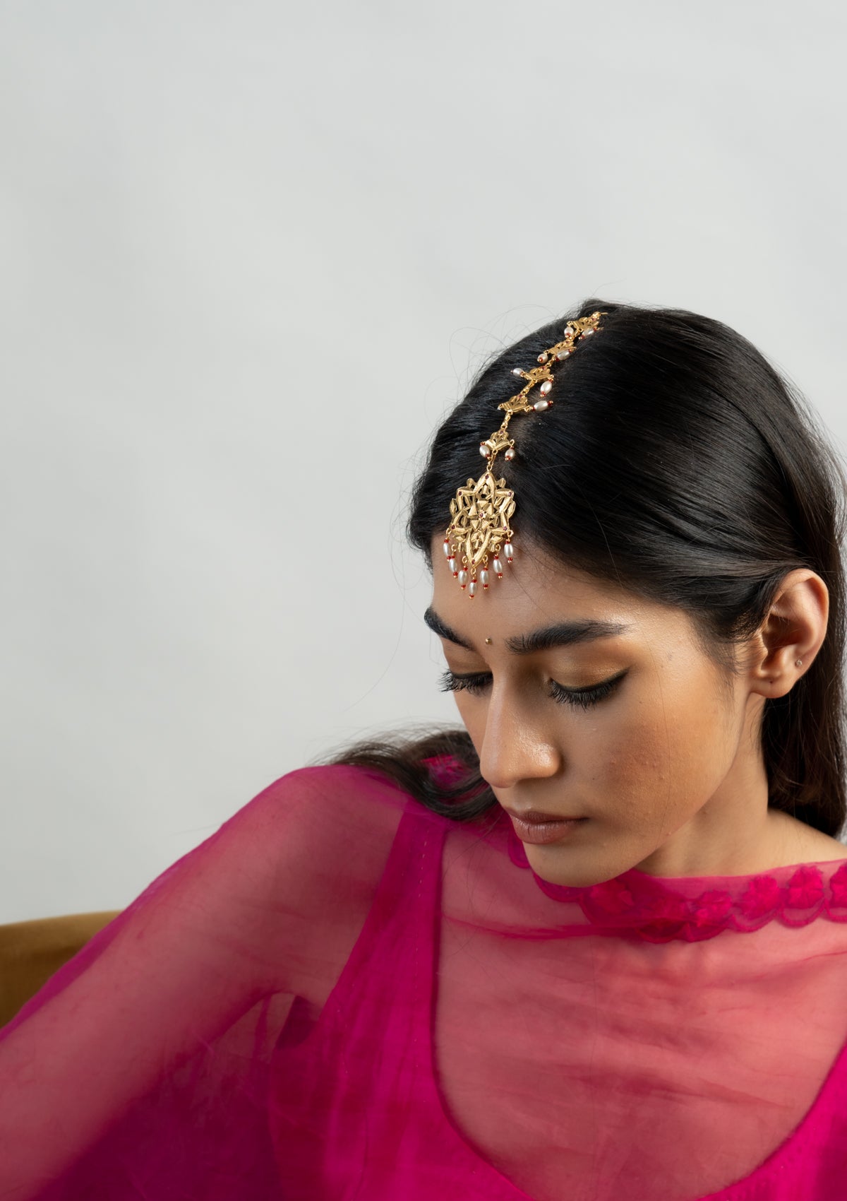 Bibbi Gold Tone Silver Mangtikka