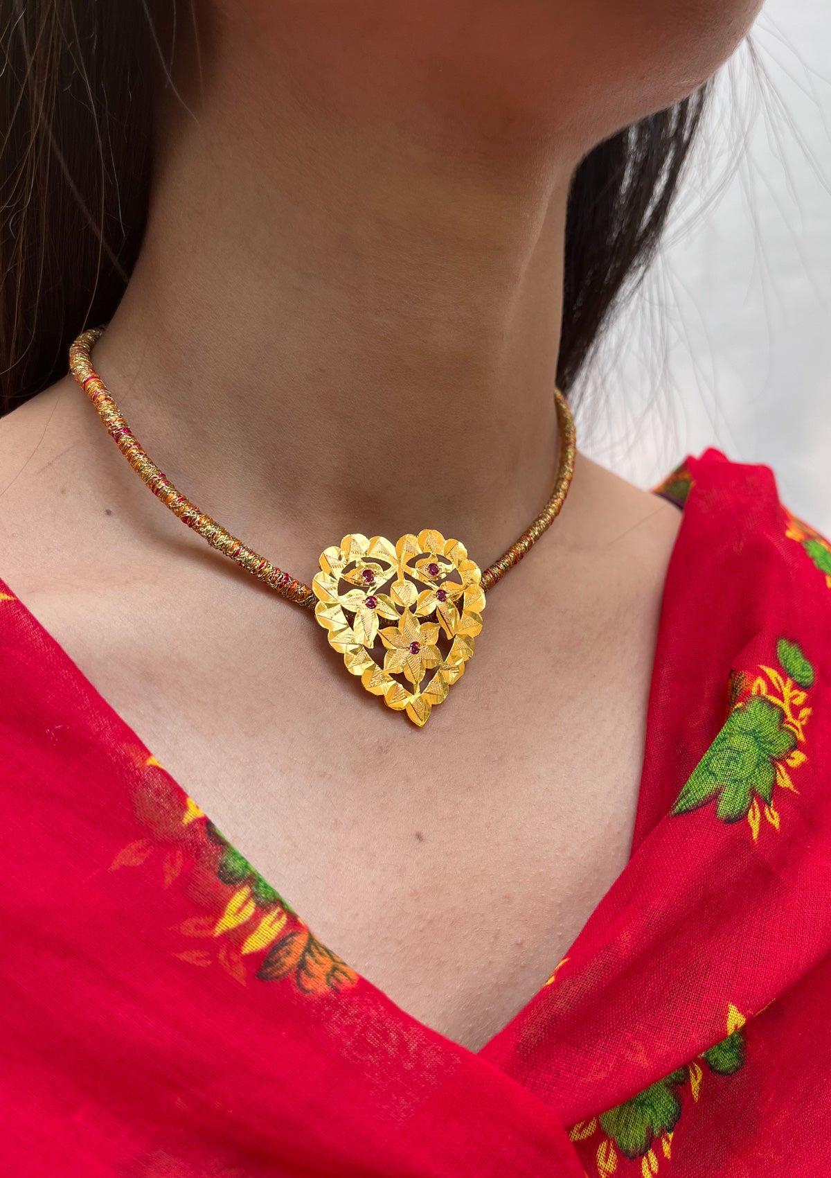 Billa Gold Tone Silver Pendant