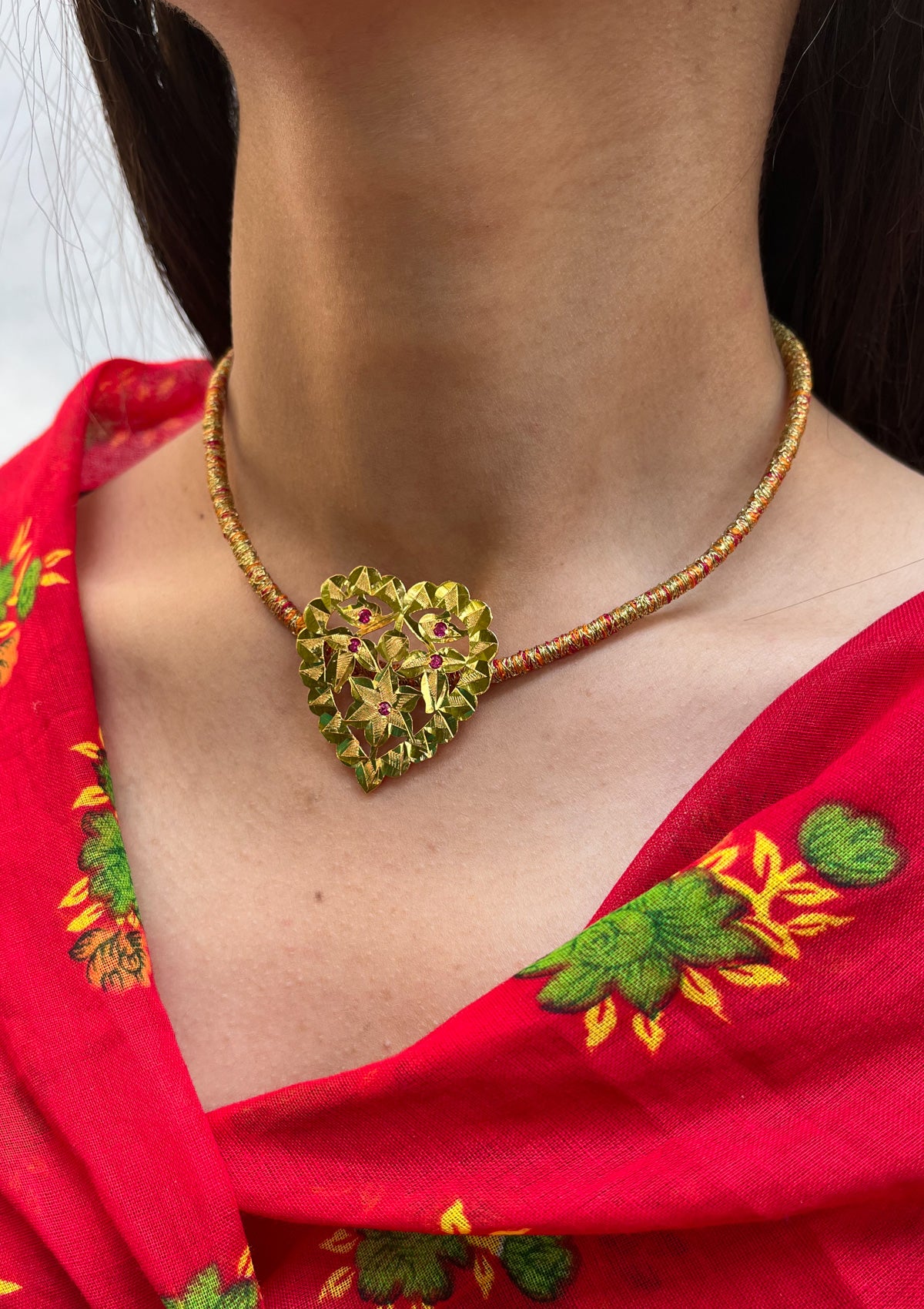 Billa Gold Tone Silver Pendant