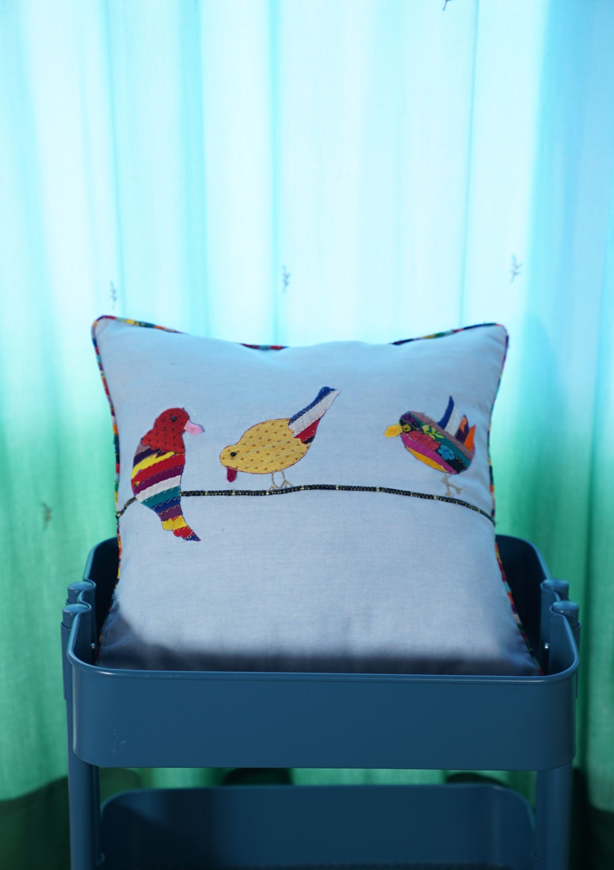Birds of Paradise Canvas Cushion Cover