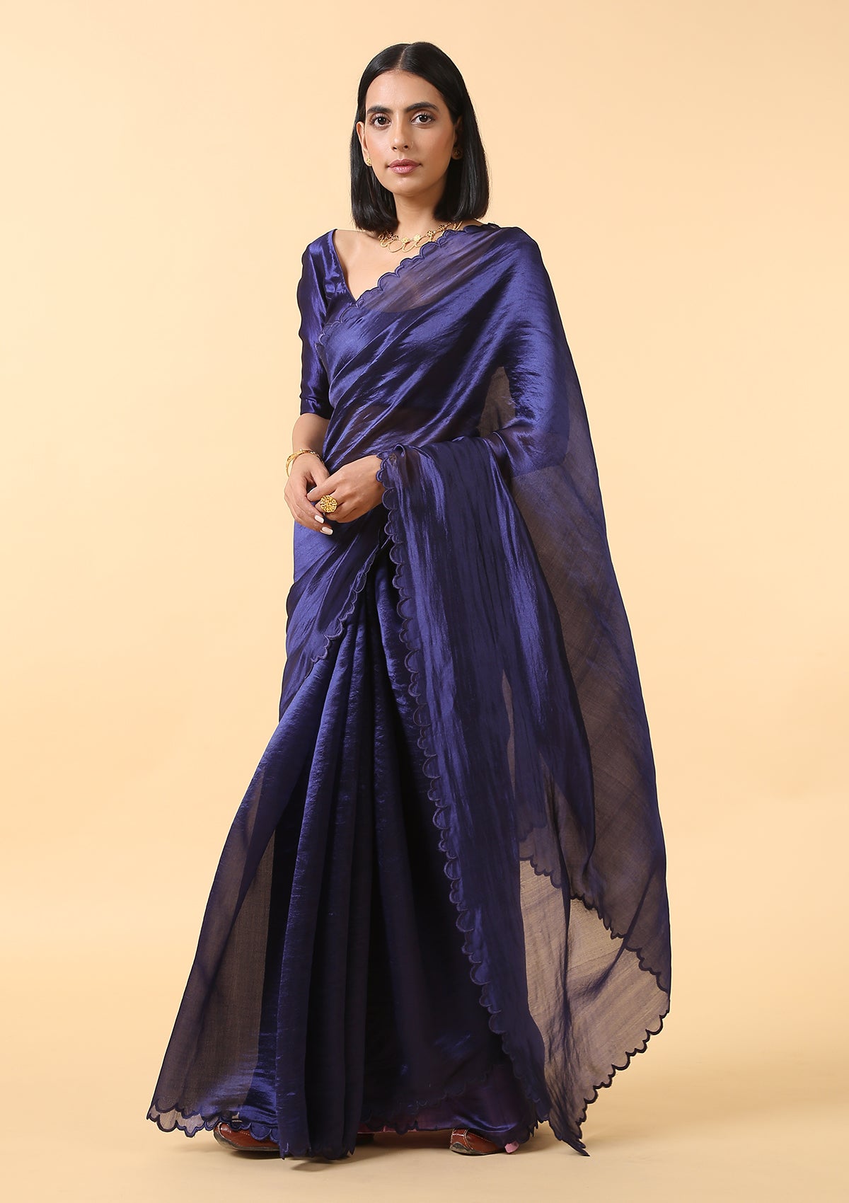 Blackcurrant Silk Saree