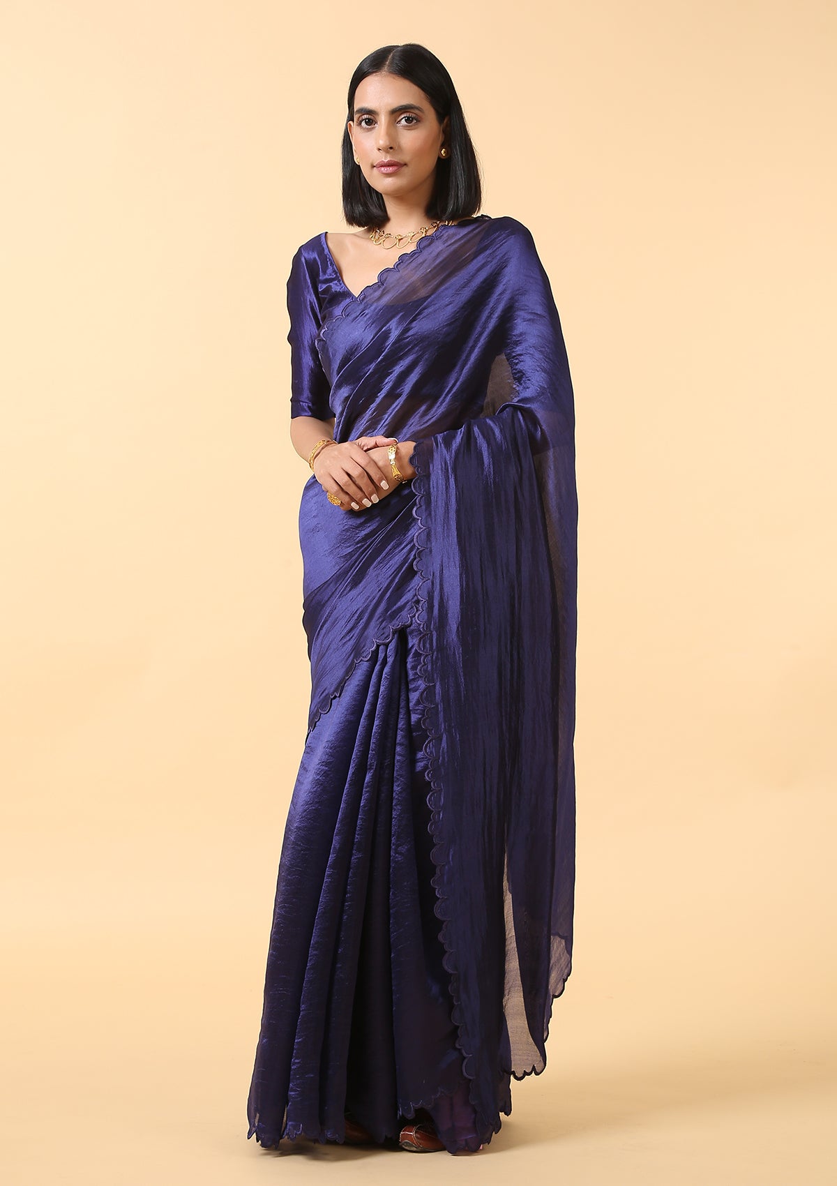 Blackcurrant Silk Saree