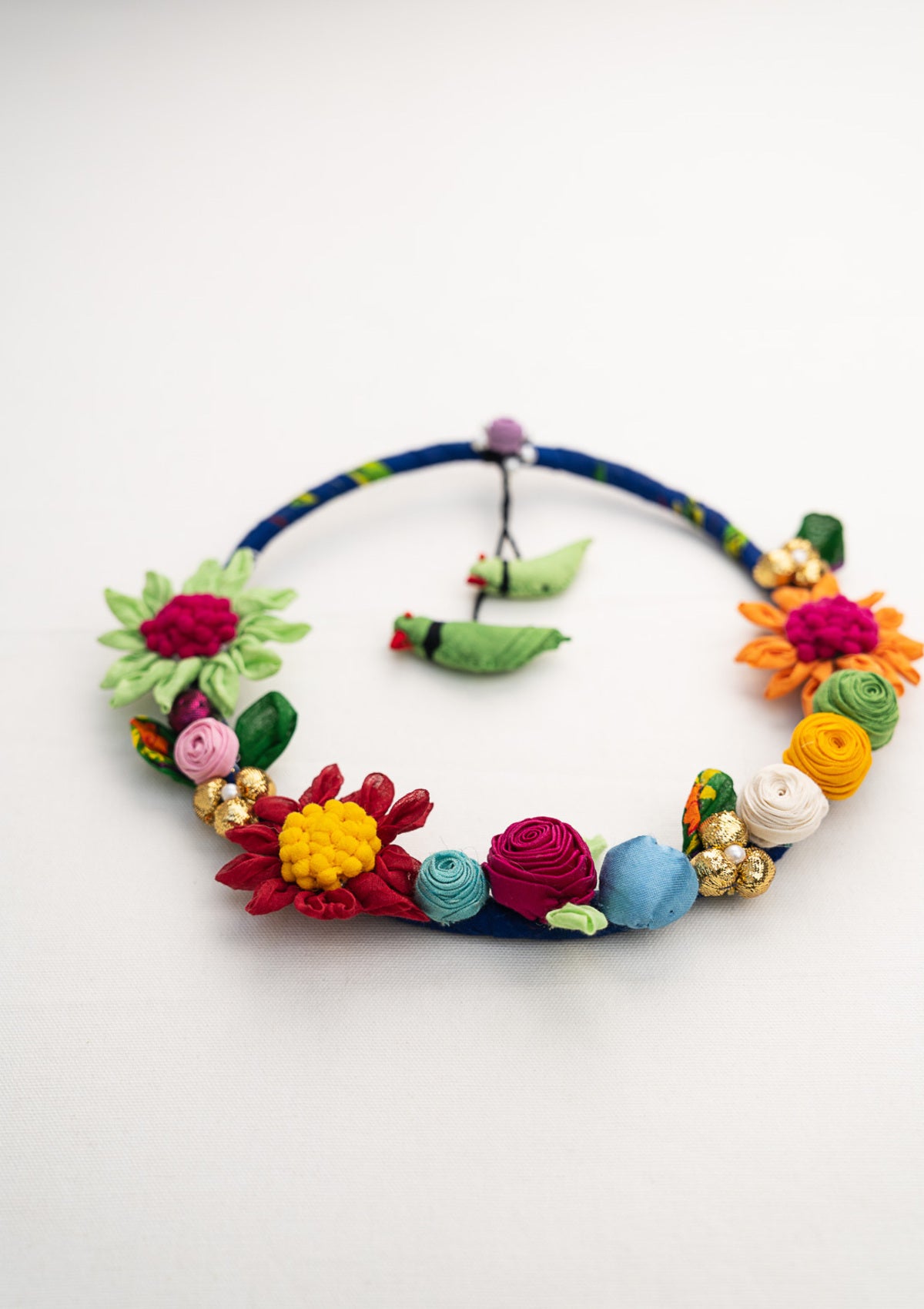 Blossom Handmade Textile Wreath