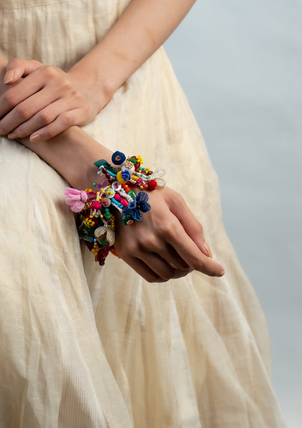 Bodil Floral Bead Bracelet