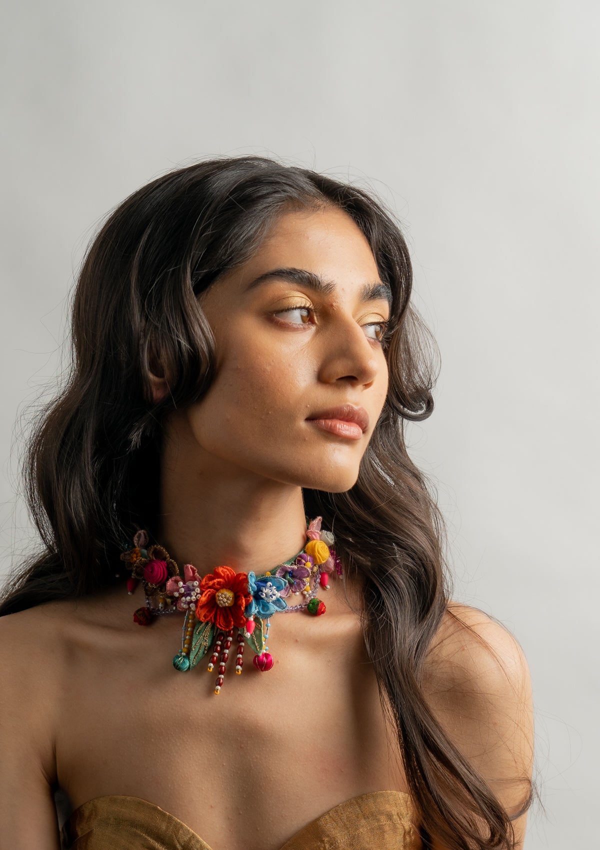 Bodil Floral Bead Necklace