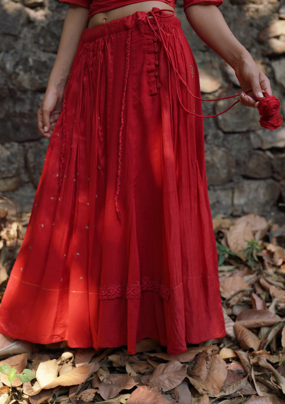 Canna Red Skirt