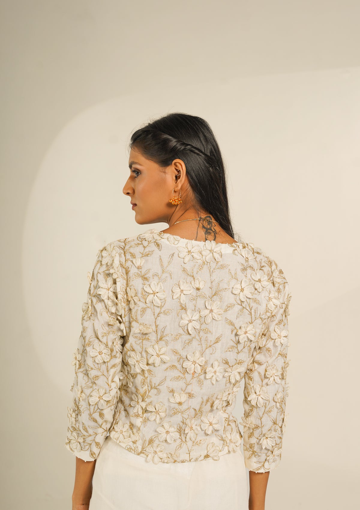 Celia Floral Applique Top