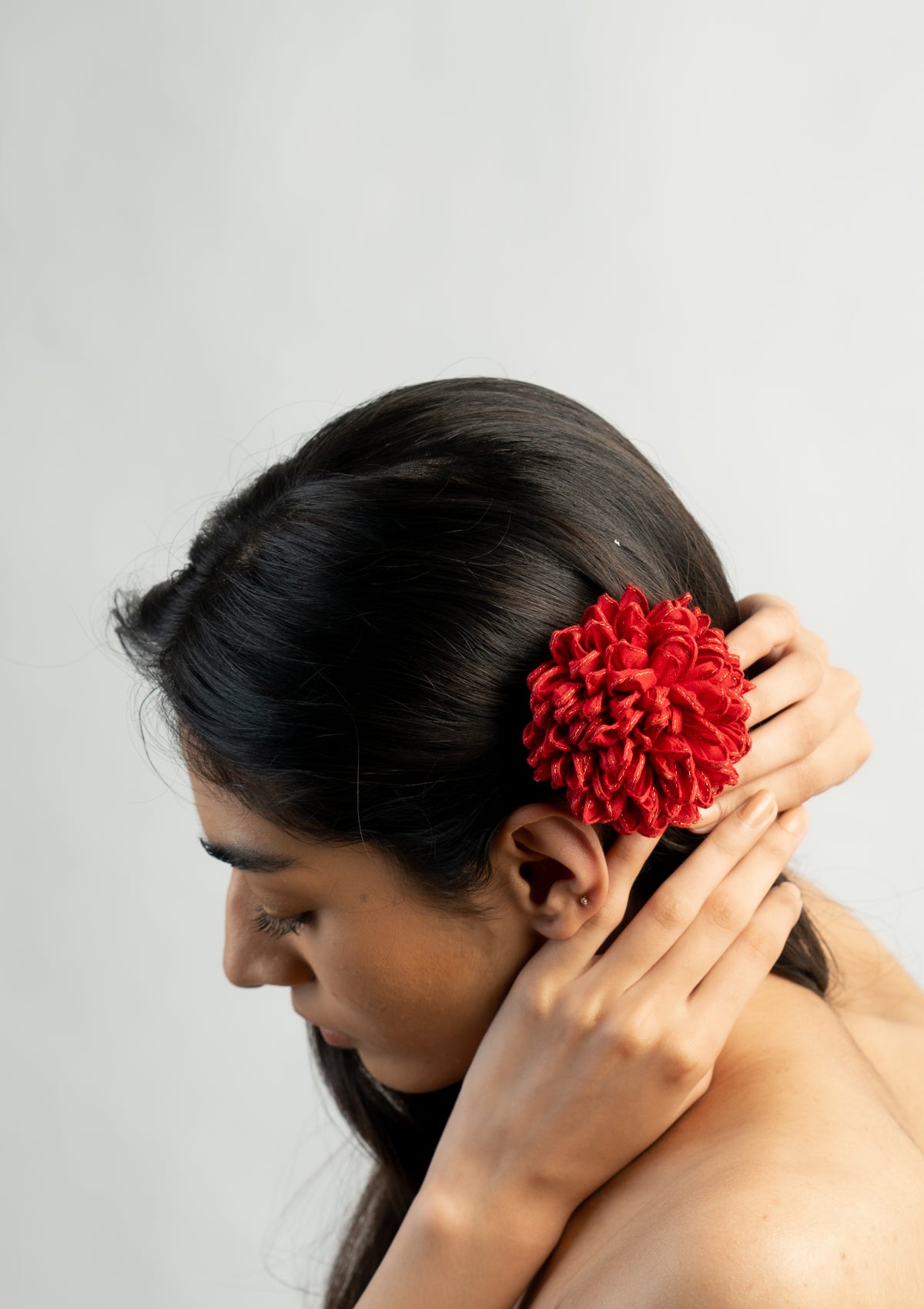 Chicory Floral Claw Clip