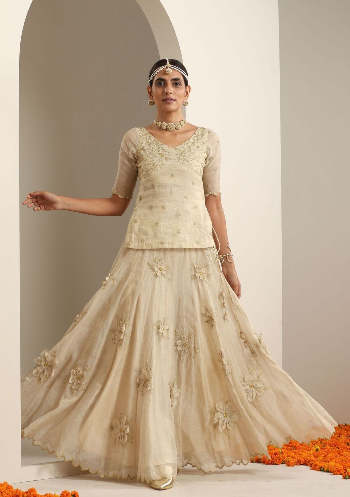 Chitrakoot Gold Ghagra, Blouse, Dupatta set