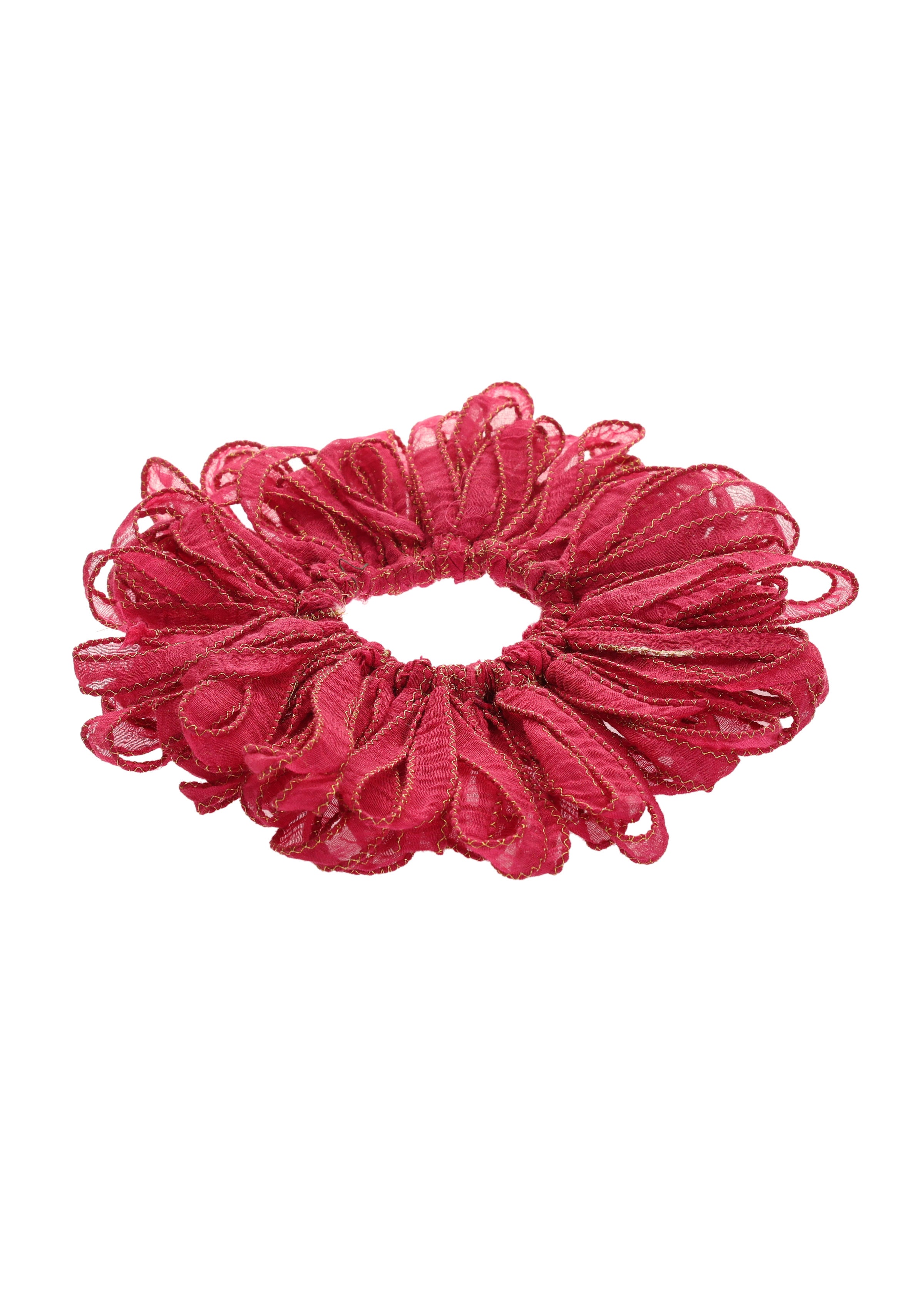 Gulaabi Drama Scrunchie