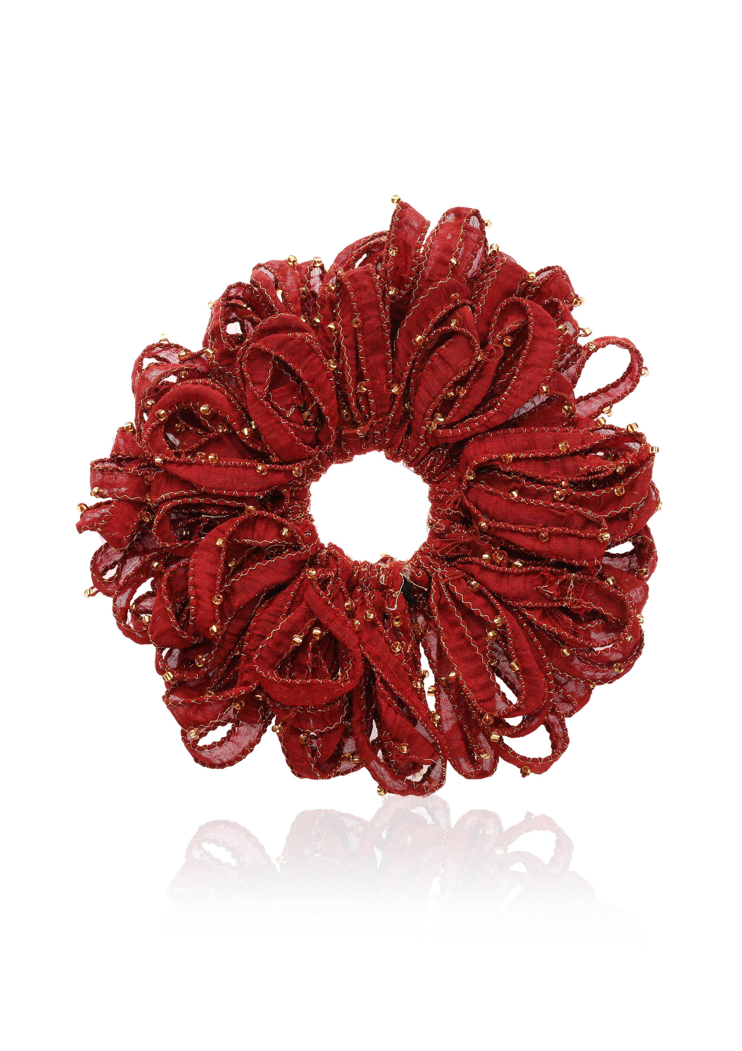 Maroon Moon Scrunchie
