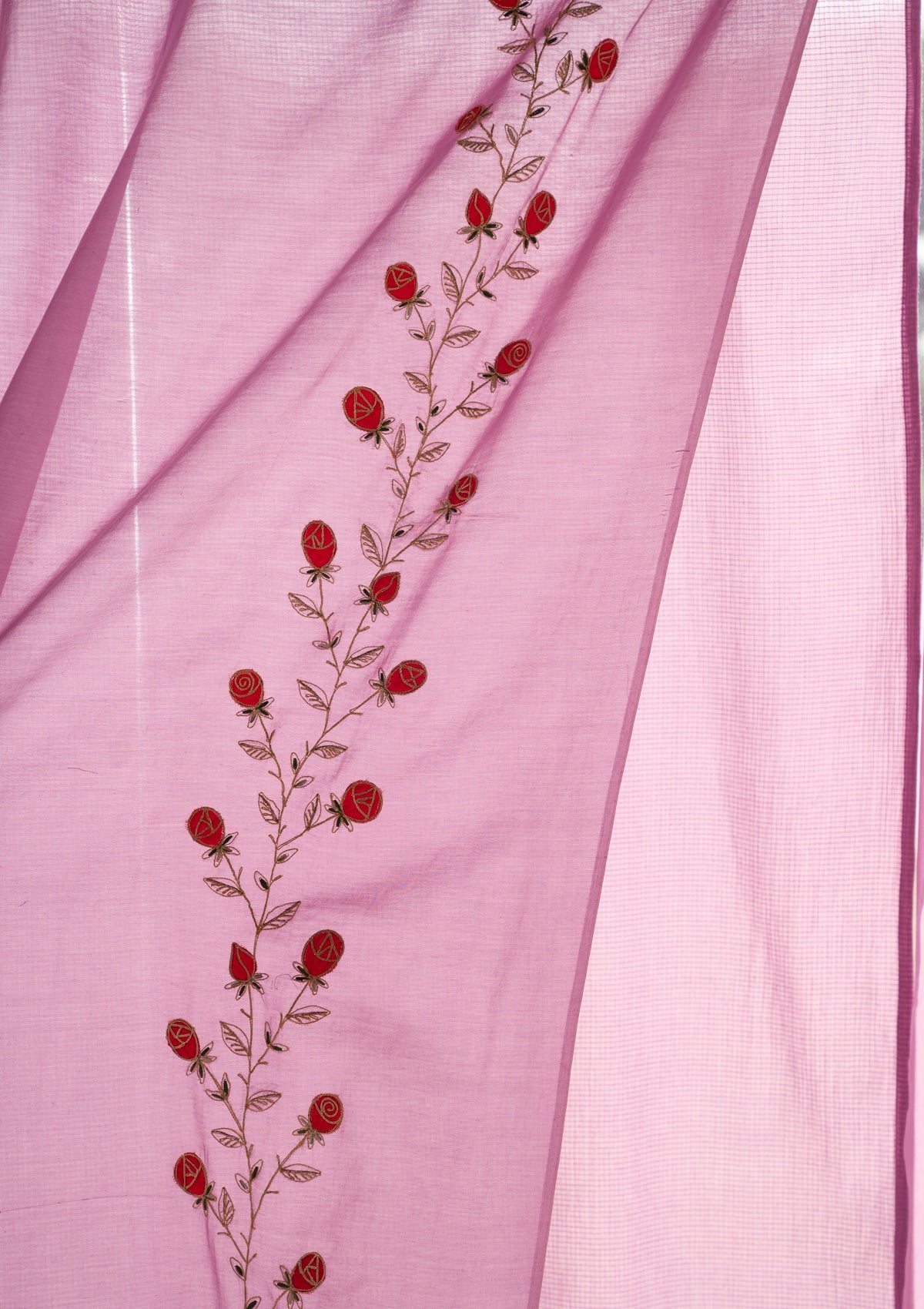 Dadirri Lavender Chanderi Sheer Curtain