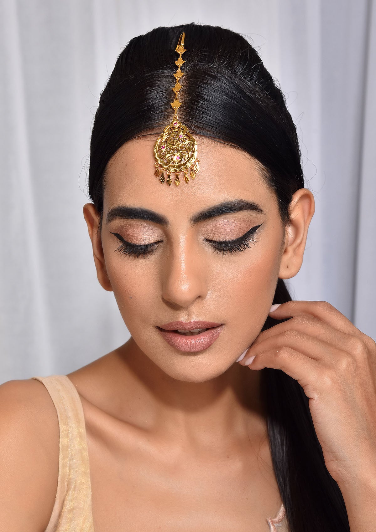 Dania Gold Tone Silver Mangtikka