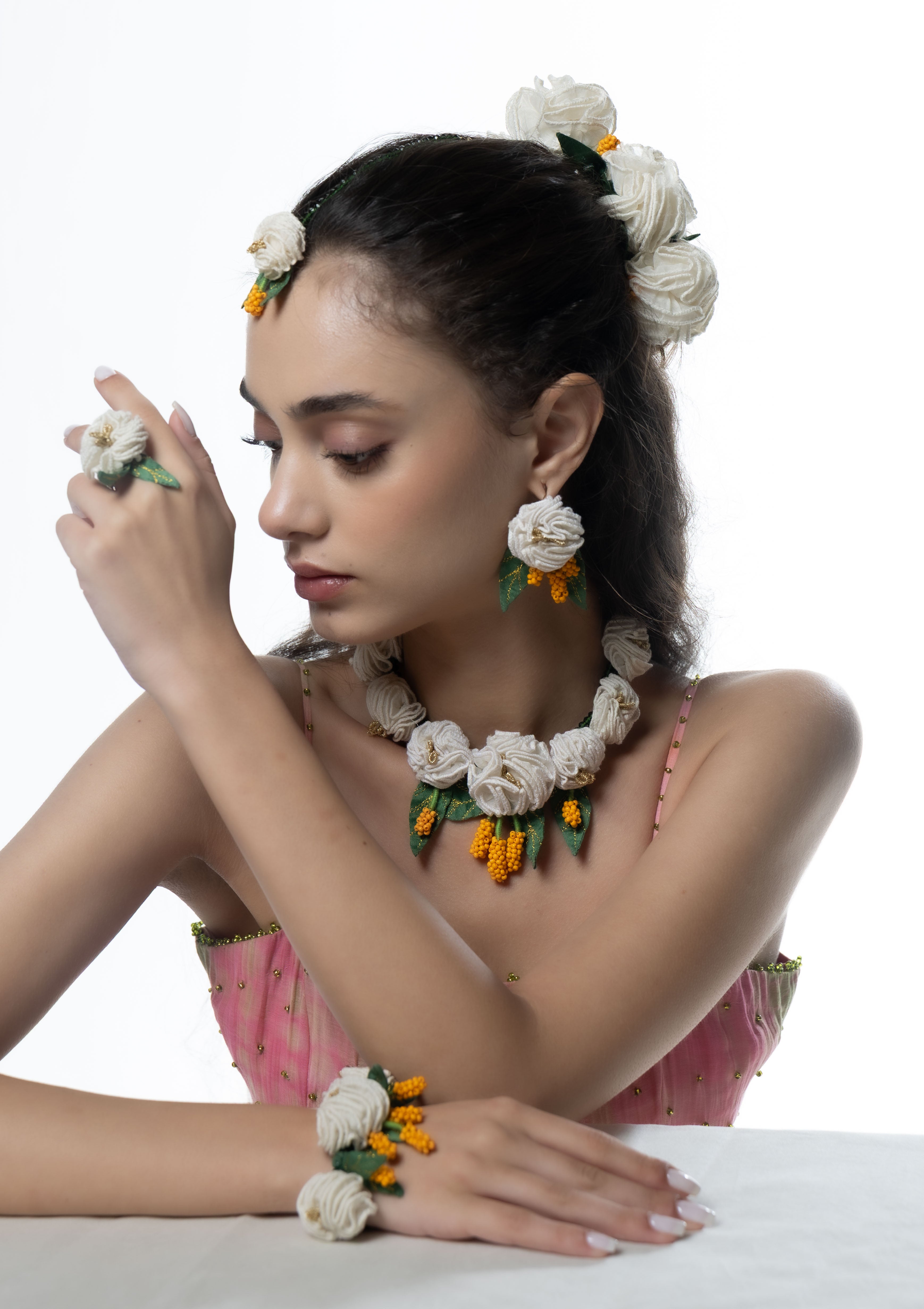 Kumudini Floral Set