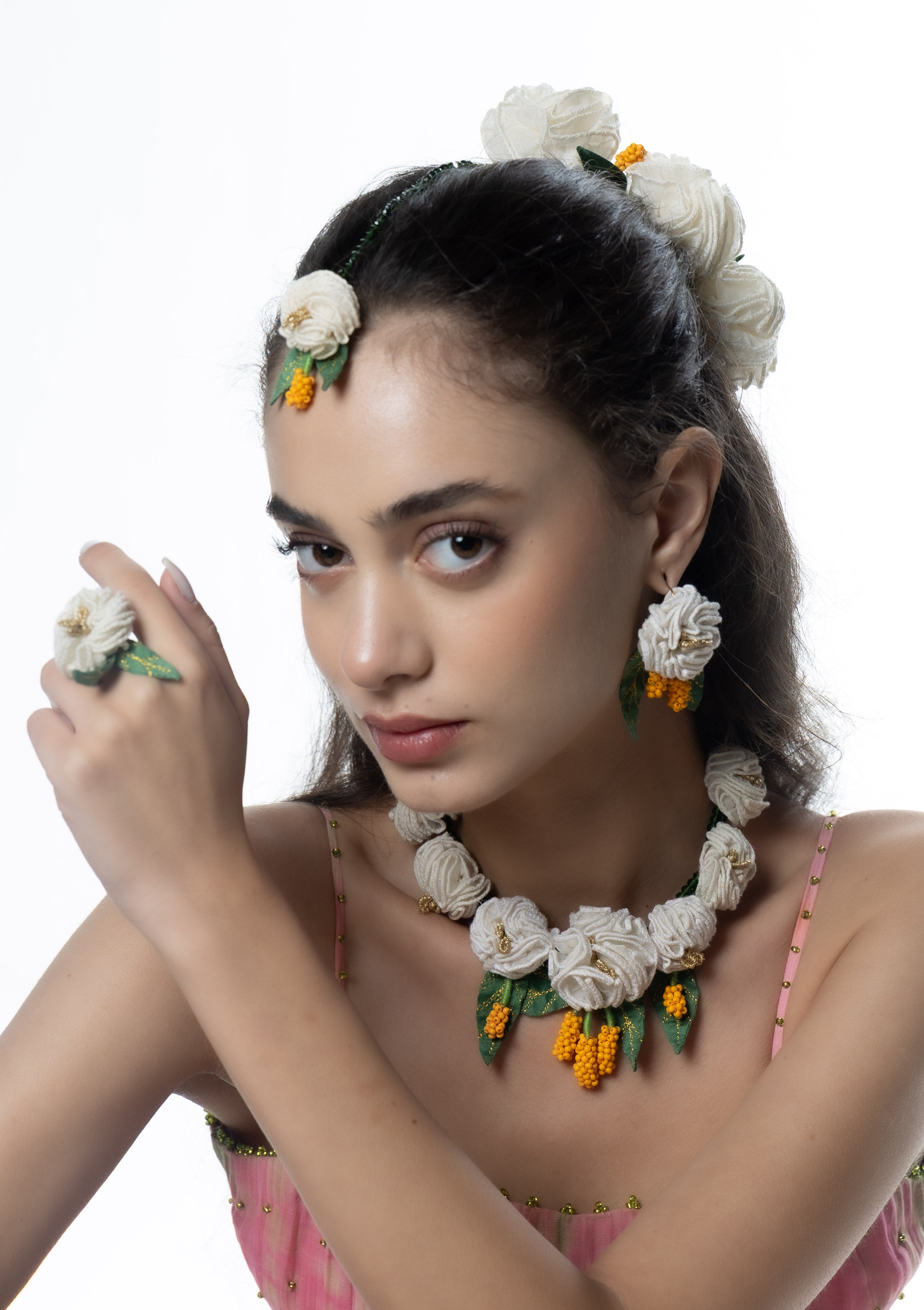 Kumudini Floral Set