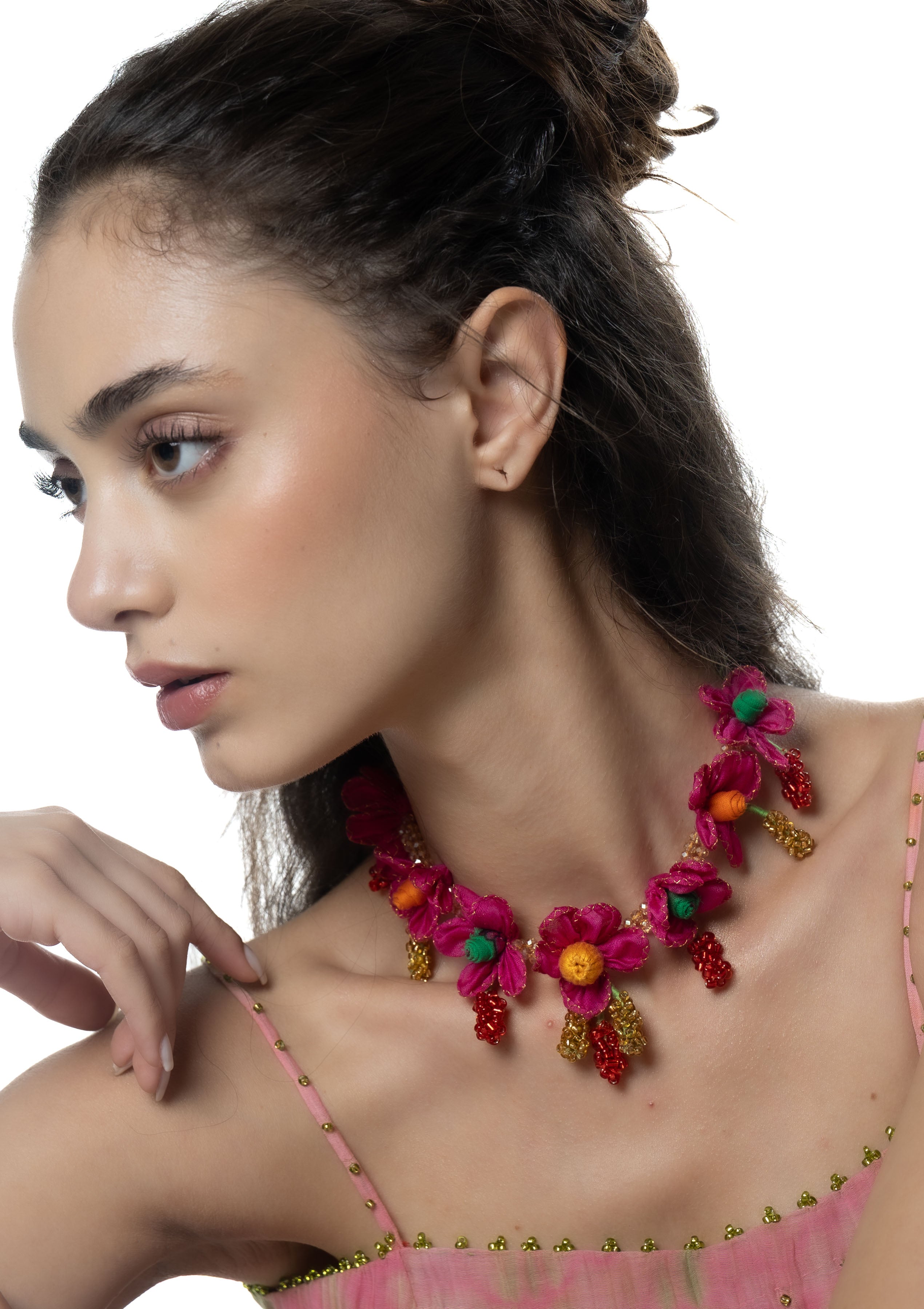 Kamboja Floral Necklace