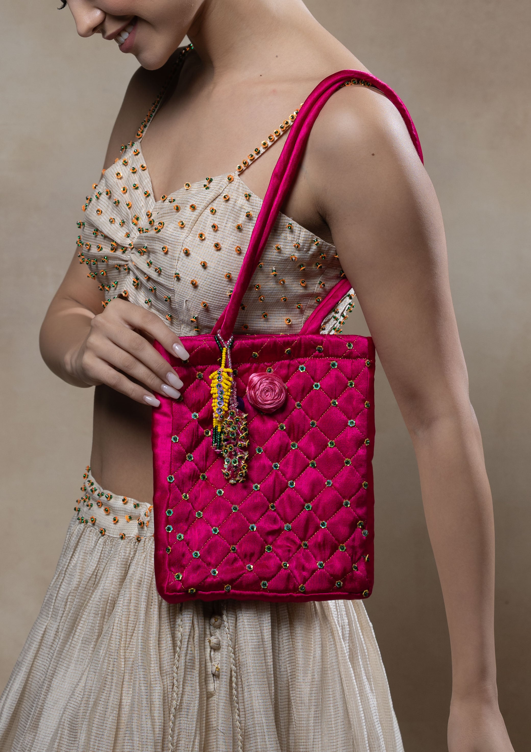 Rubab Pink Tote Bag
