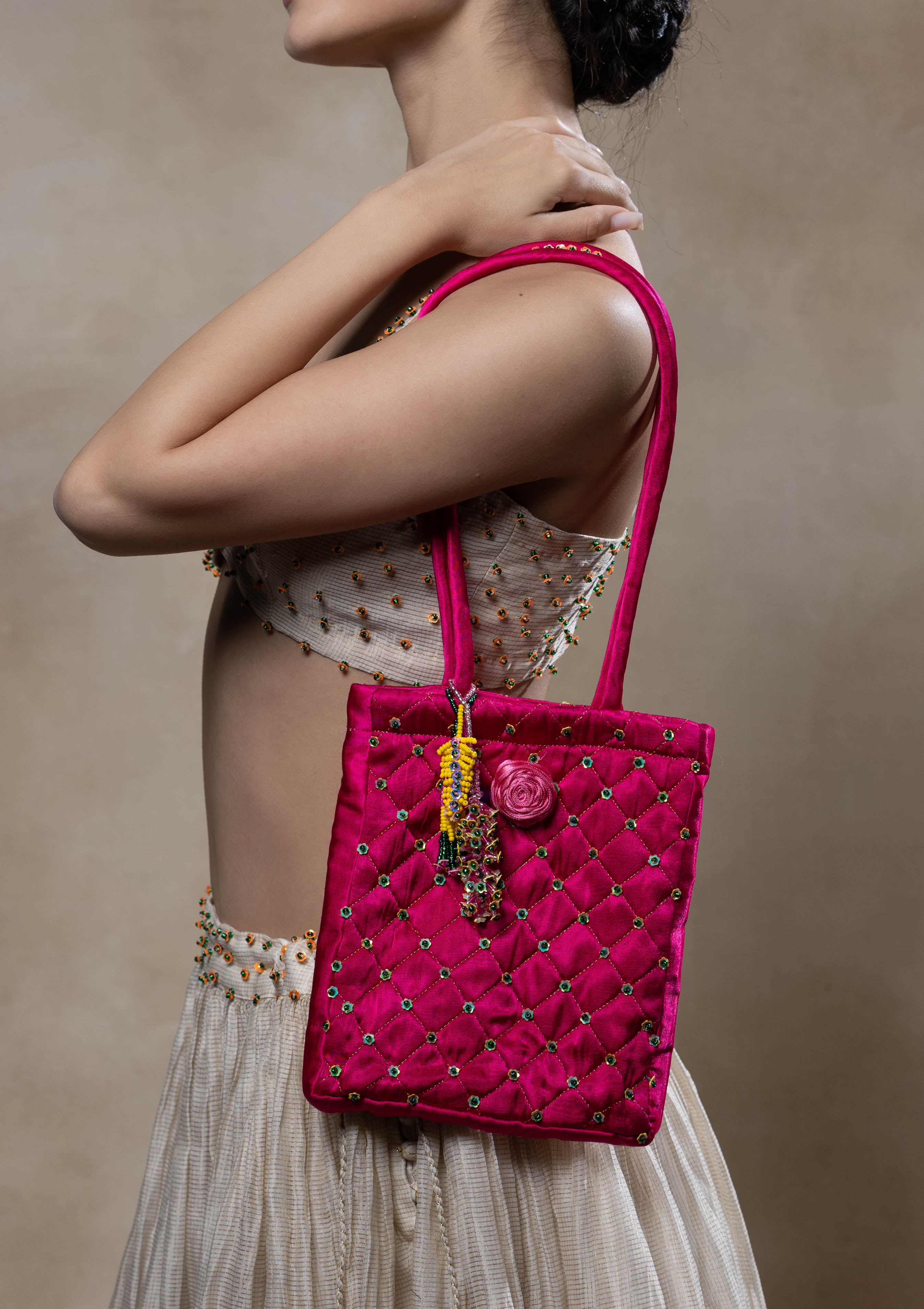 Rubab Pink Tote Bag