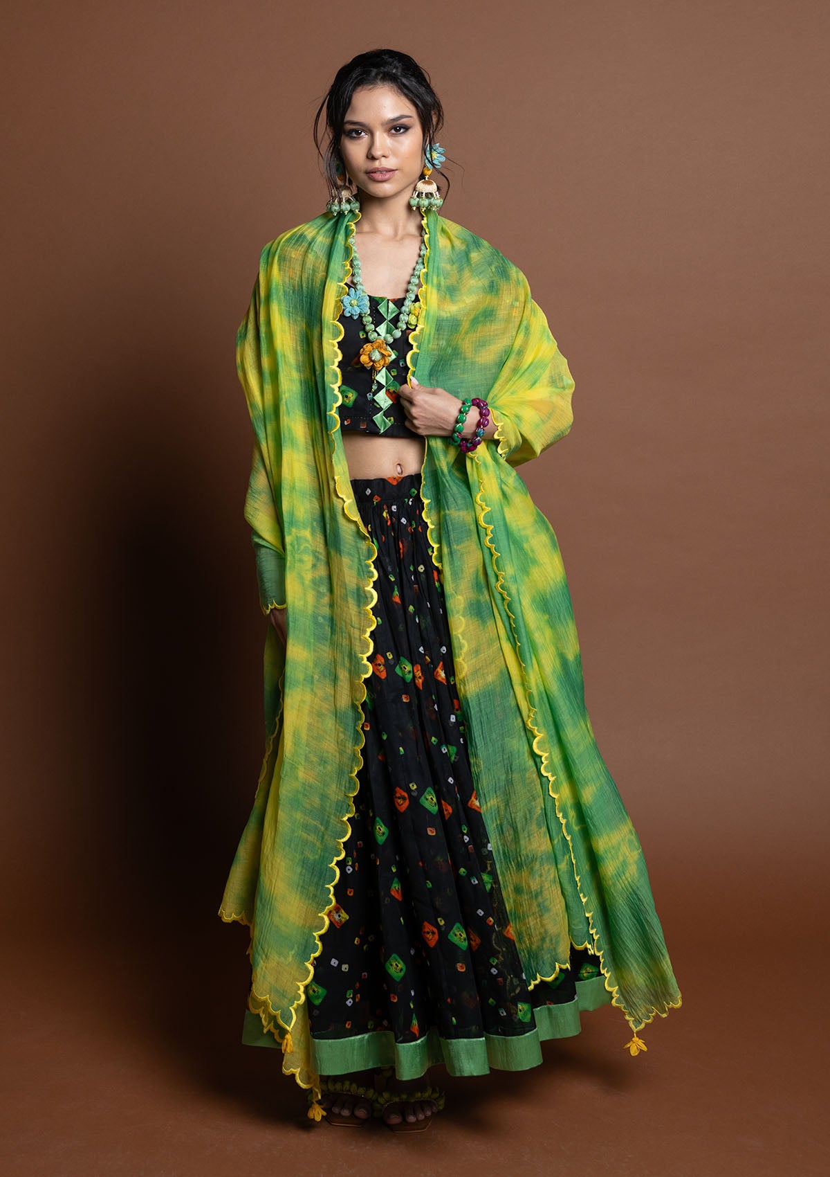 Phirki Ghagra, Choli & Dupatta Set