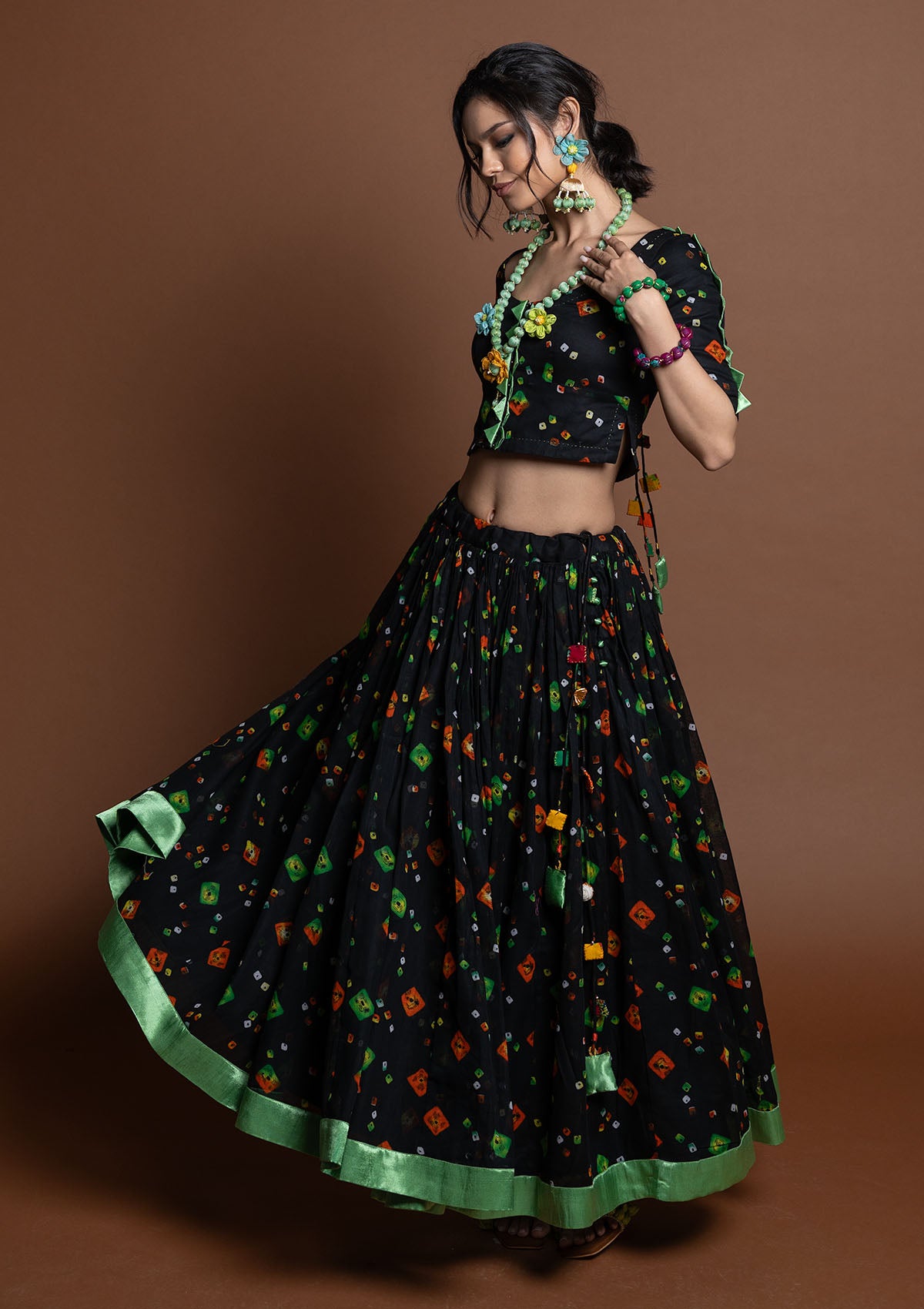 Phirki Ghagra, Choli & Dupatta Set