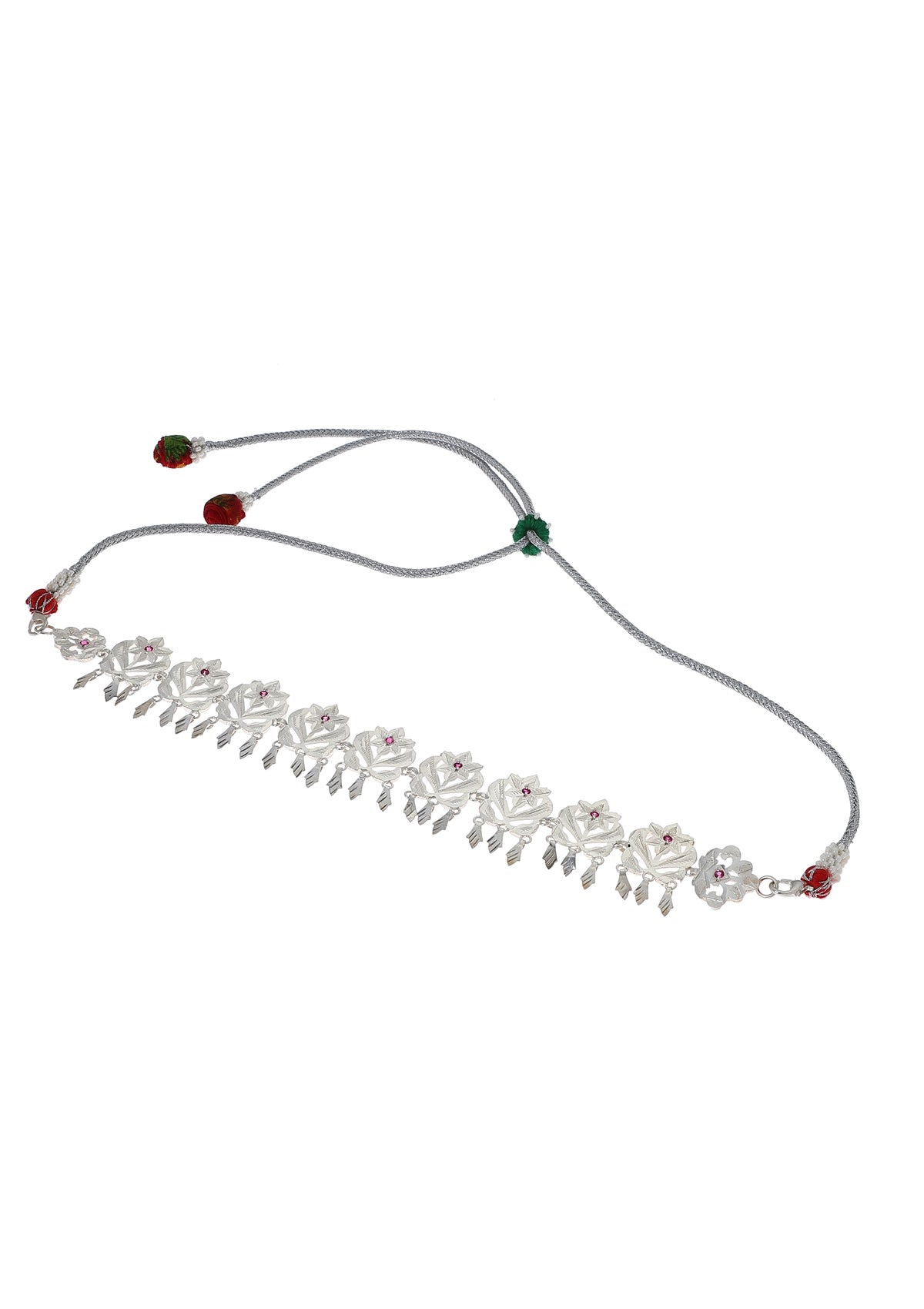 Padma Handmade Silver Necklace And Earrings Set
