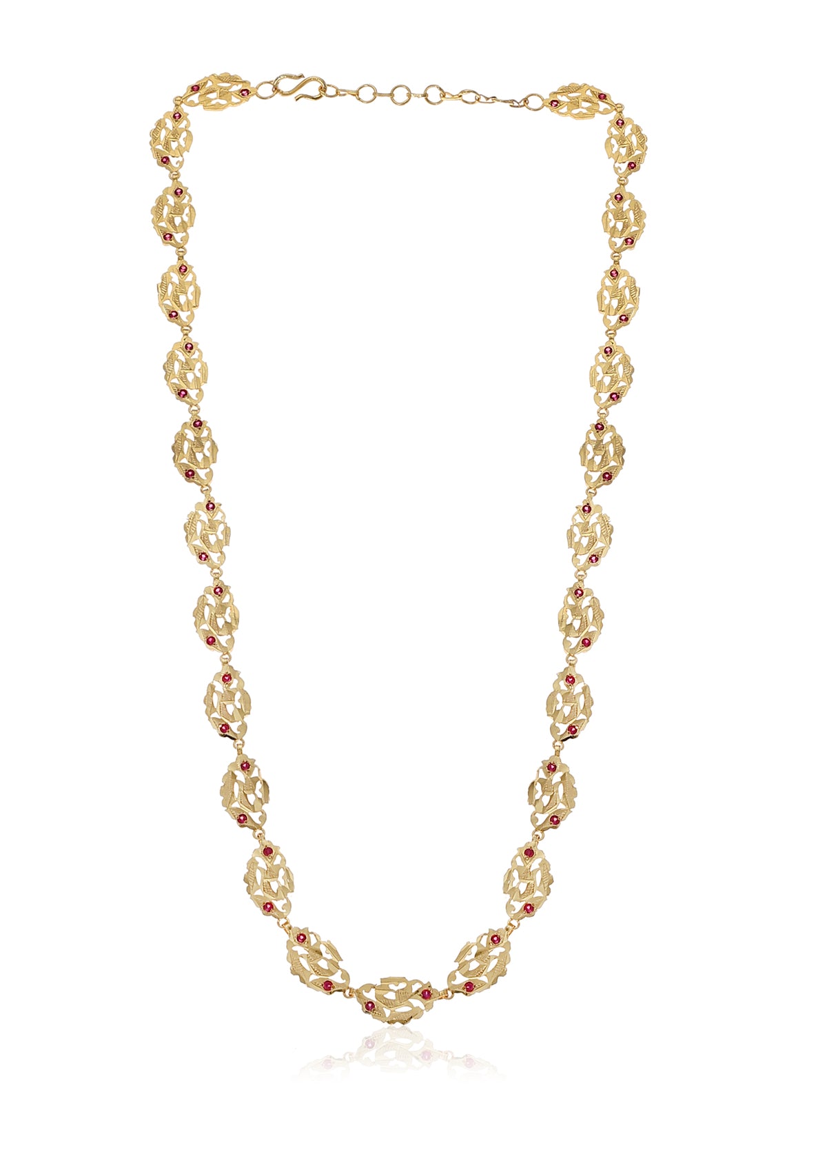Lalitha Gold tone Silver Necklace