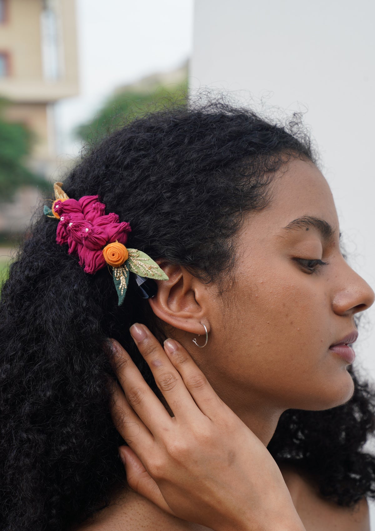 Rangoon Floral Claw Clip