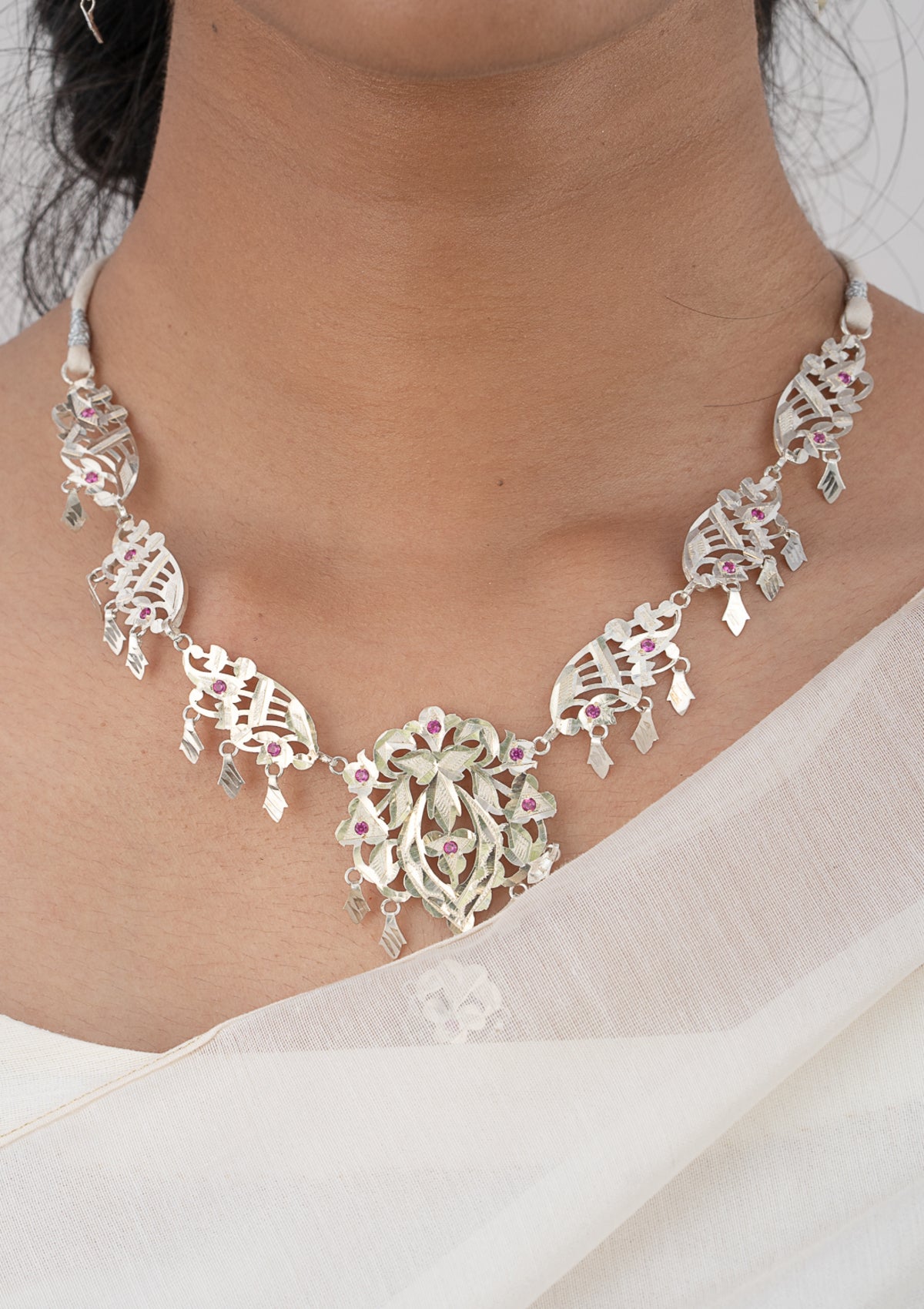 Duaa Silver Necklace