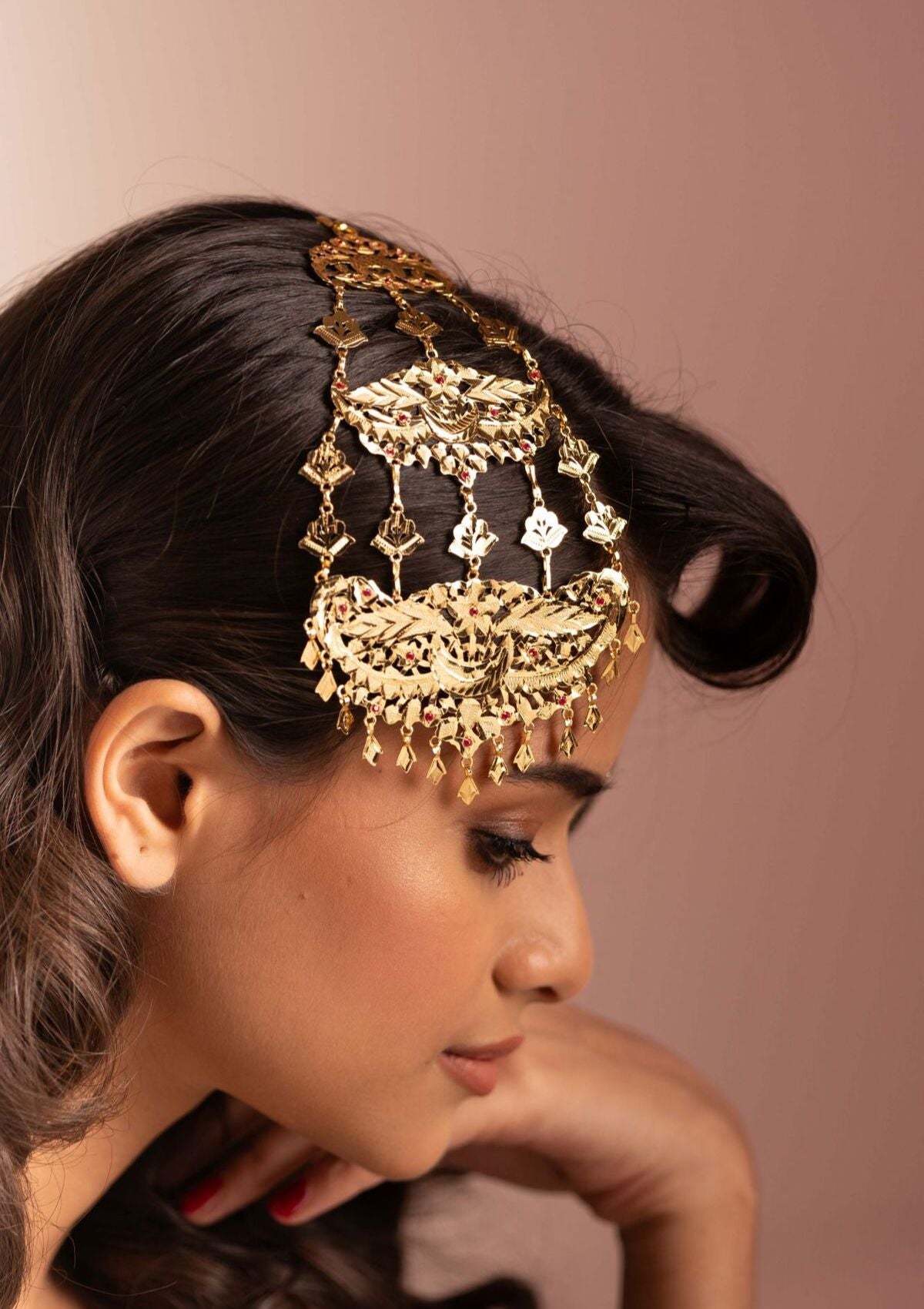 Fariba Gold Tone Silver Passa