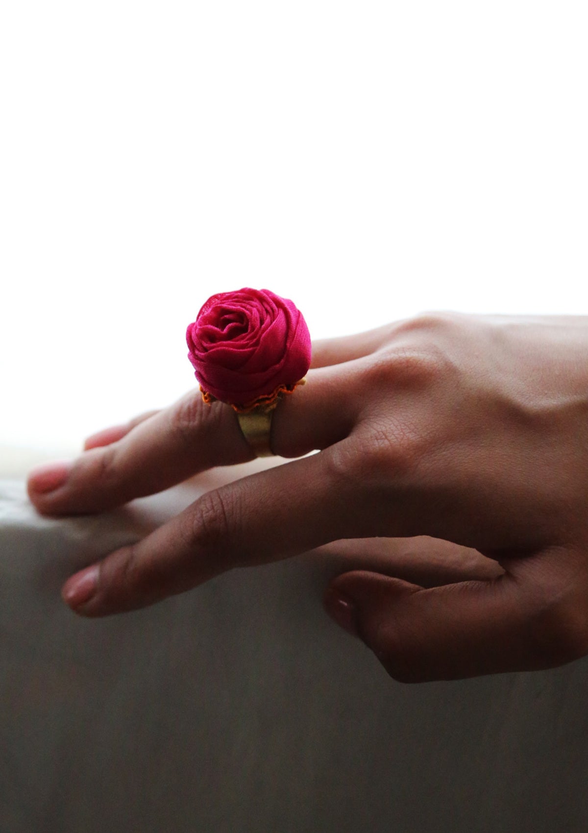 Fukayna Pink Rose Ring
