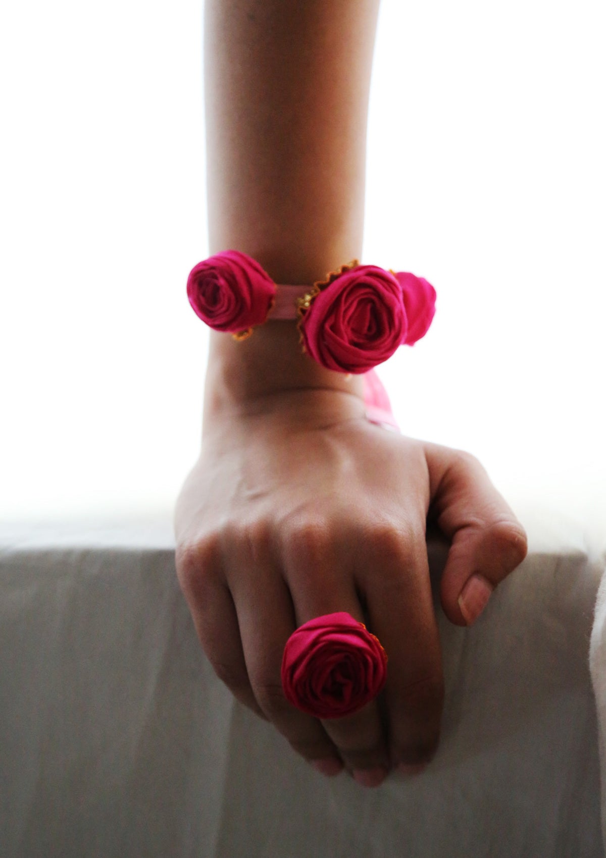 Fukayna Pink Rose Ring