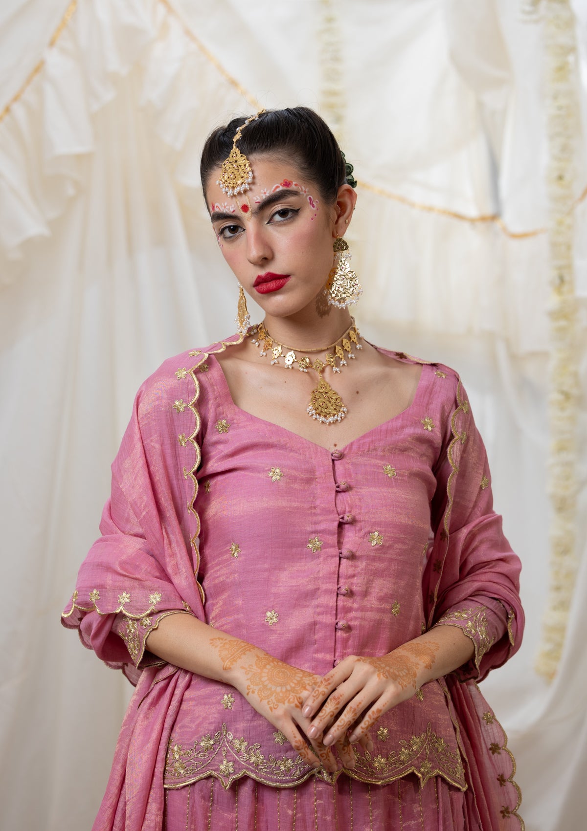 Geeta Tissue Skirt & Blouse