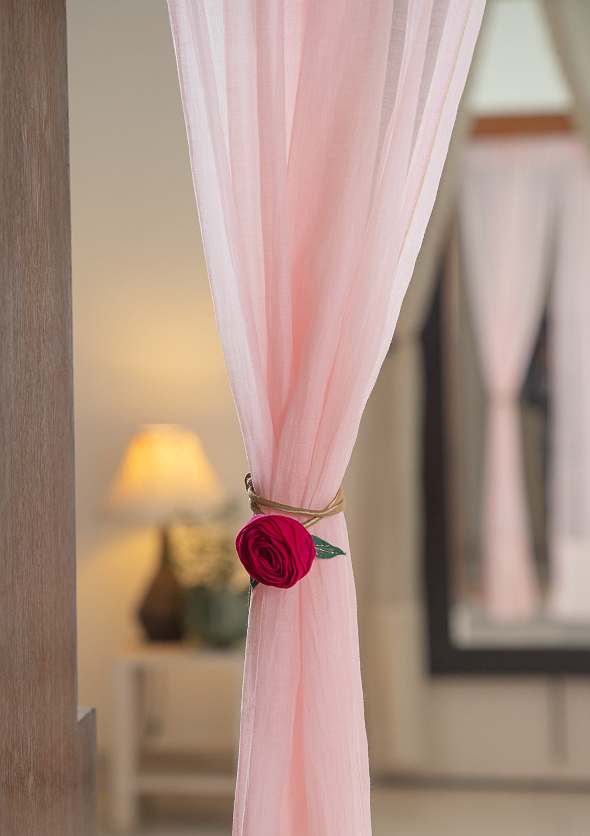 Garnet Red Curtain Ties - Set of 2