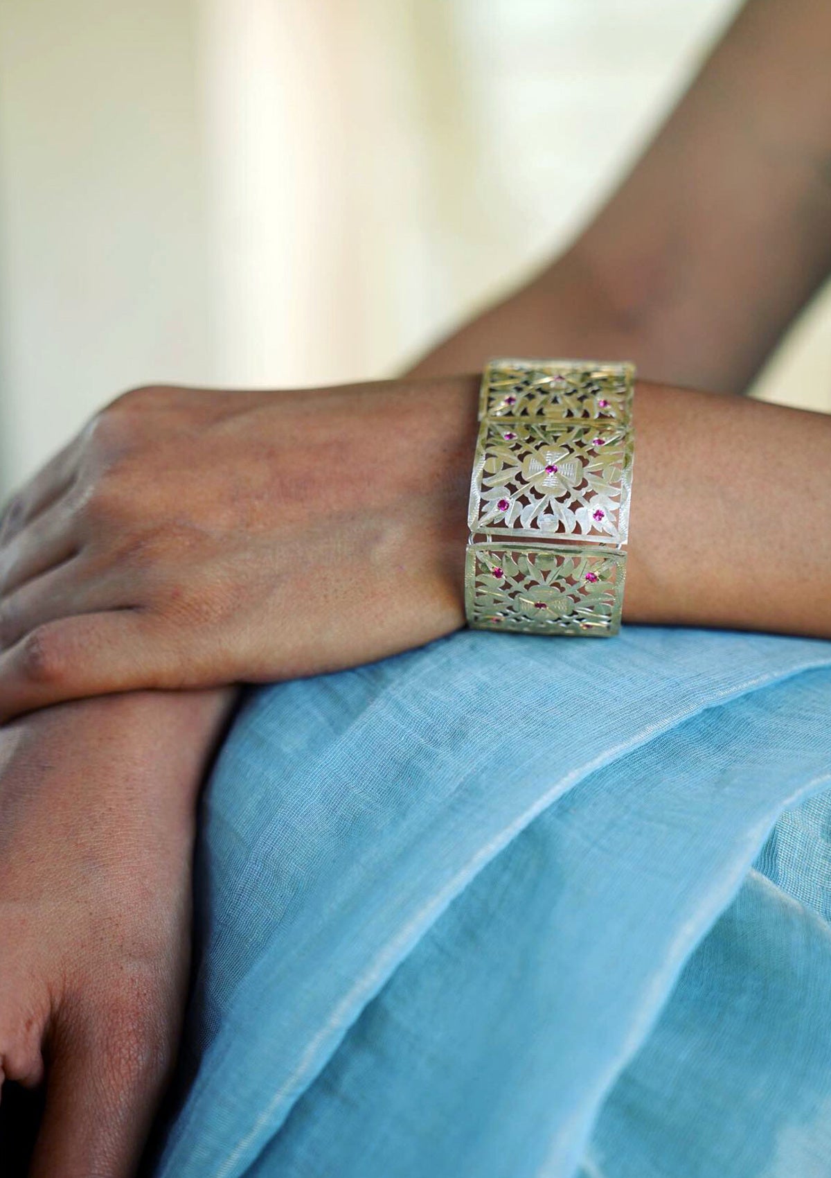 Gayatri Handmade Silver Bracelet