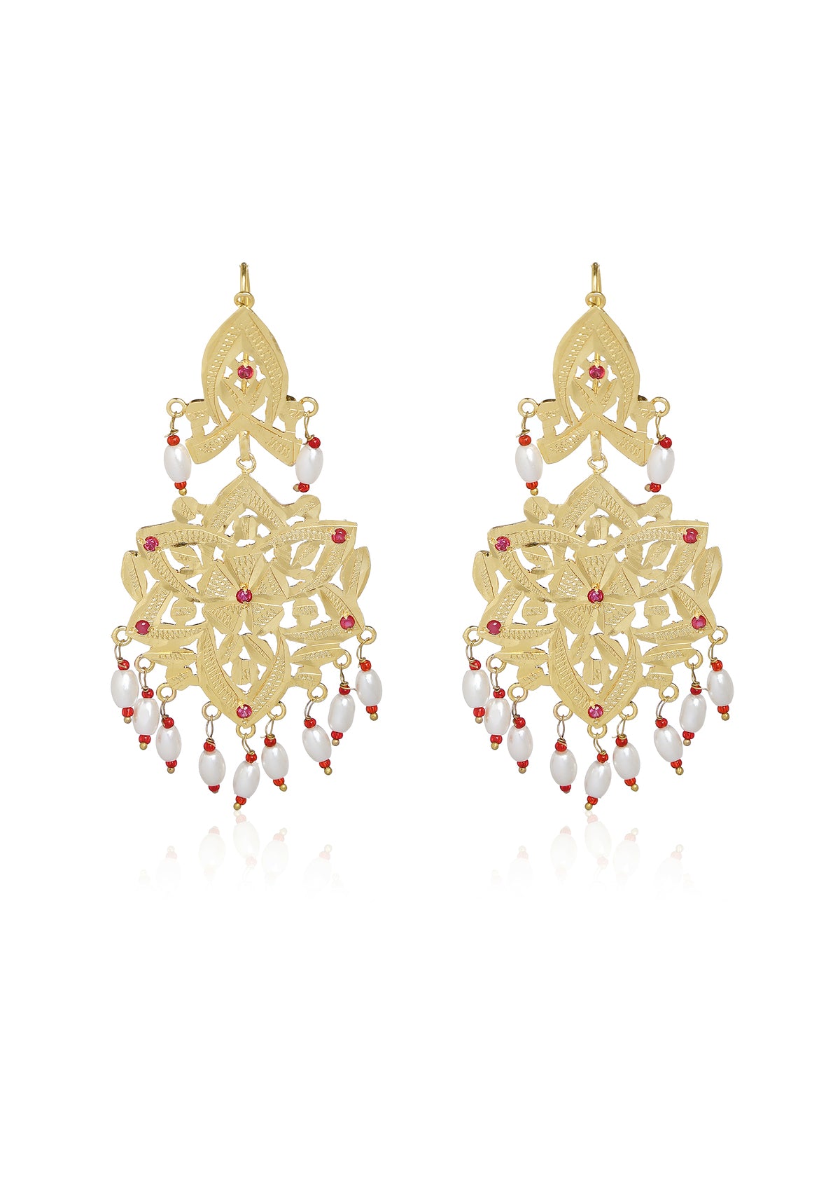 Gopi Gold Tone Silver Earrings