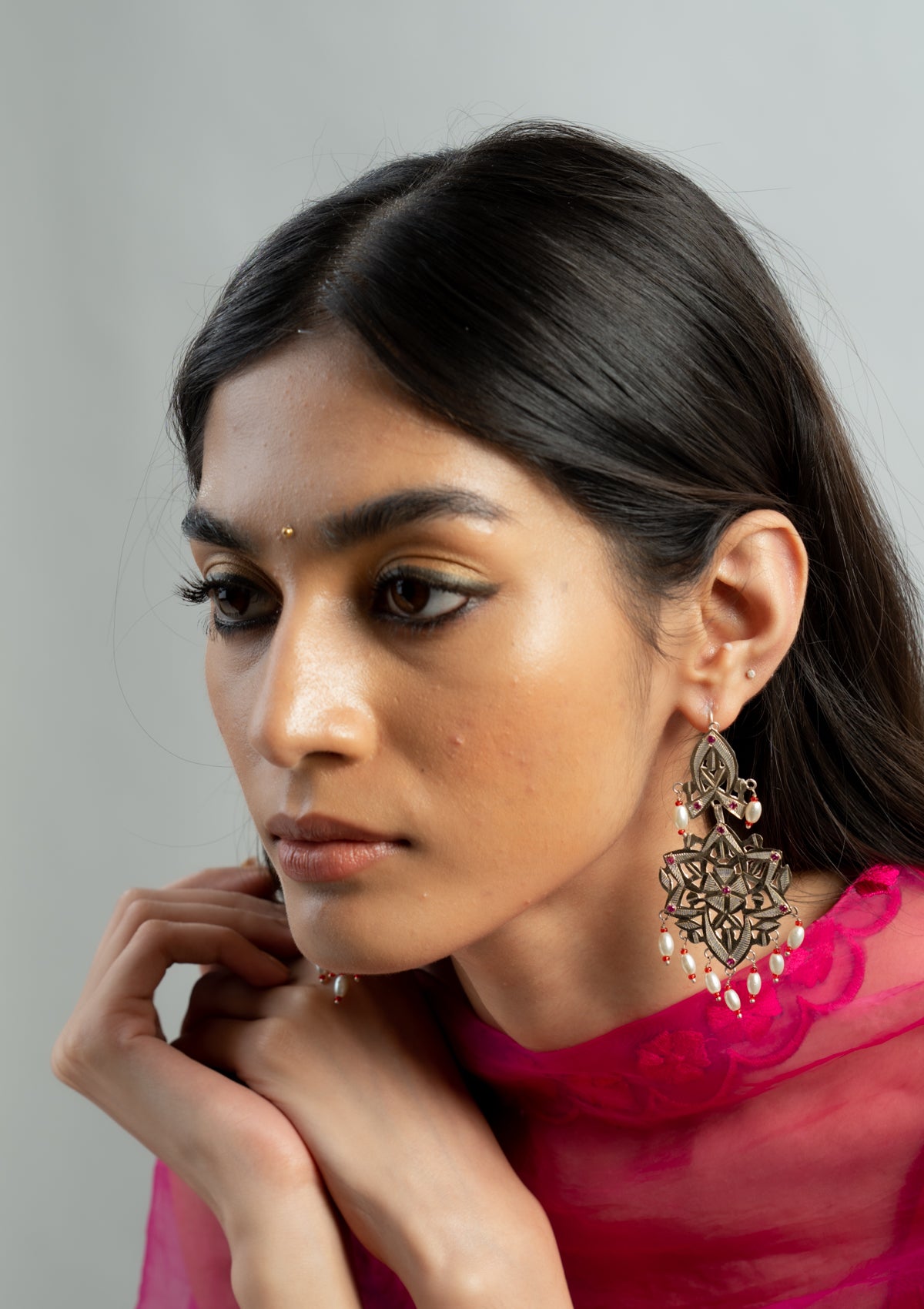 Gopi Silver Earrings