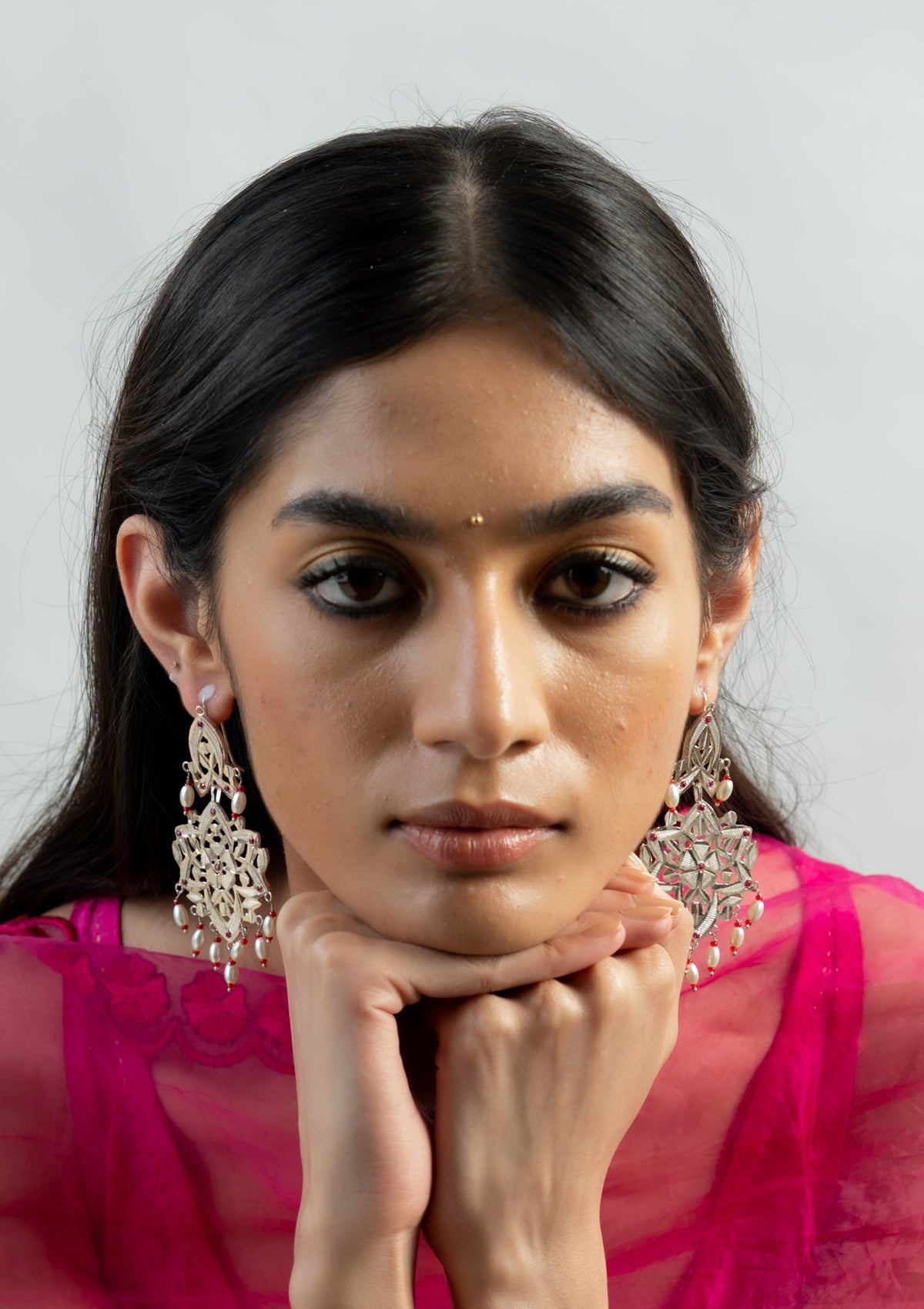 Gopi Silver Earrings
