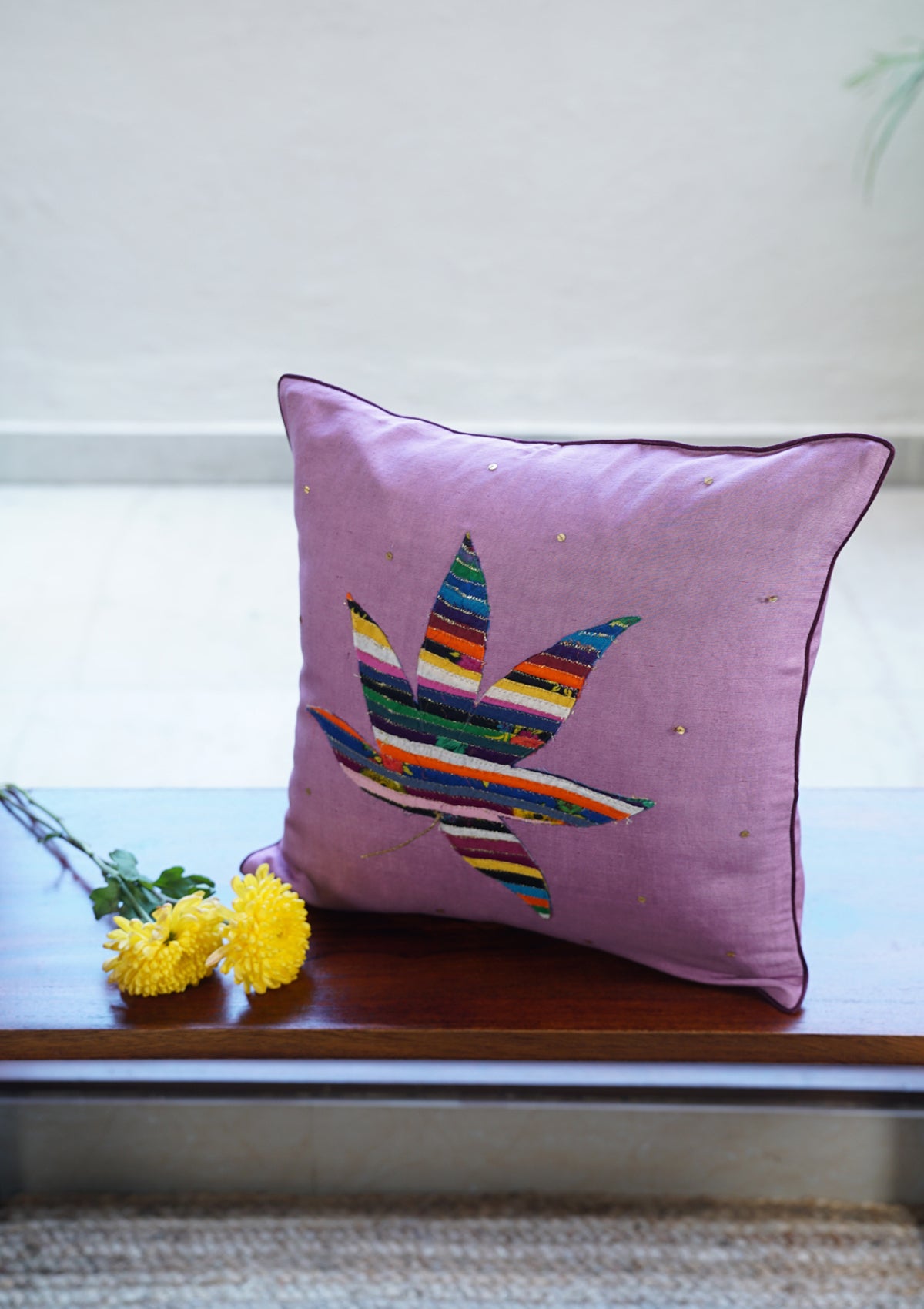 Grape Ape Lavender Linen Cushion Cover