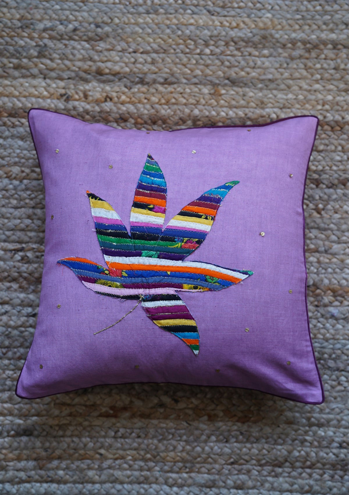 Grape Ape Lavender Linen Cushion Cover