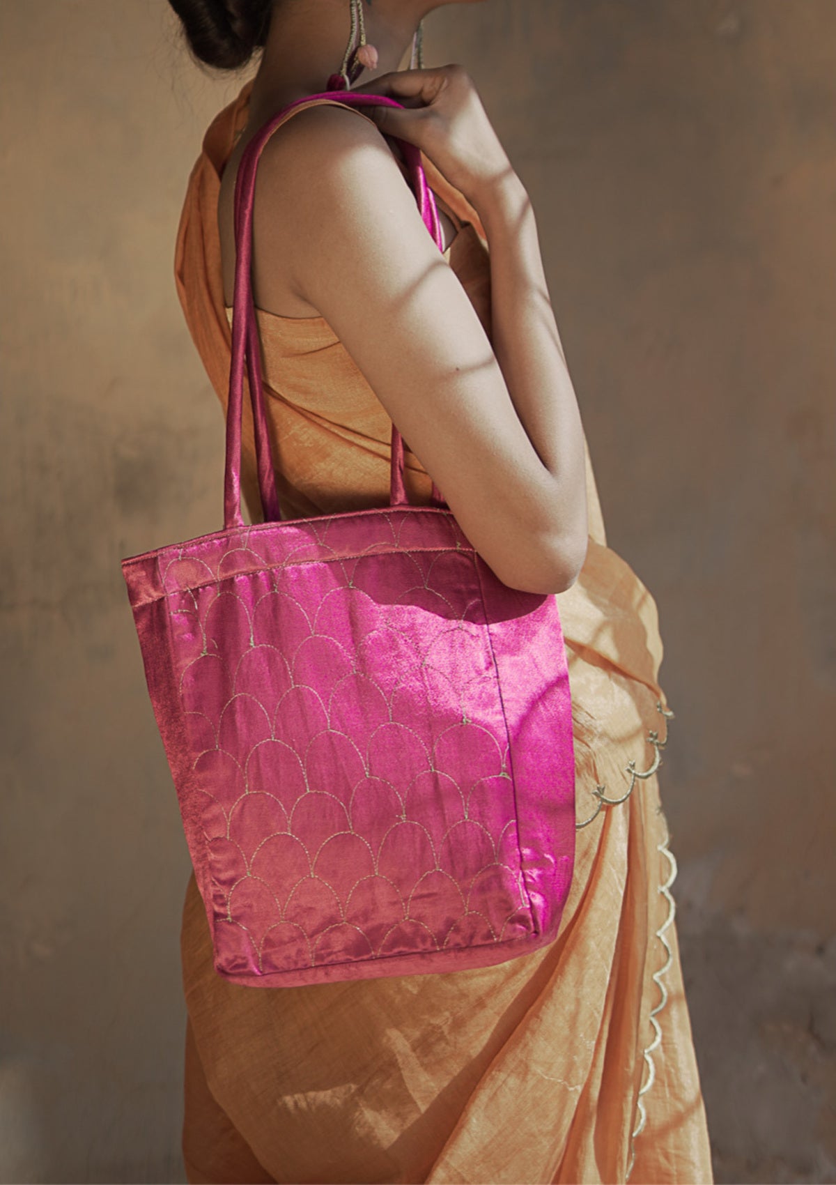 Gulla Pink Handmade Tote Bag