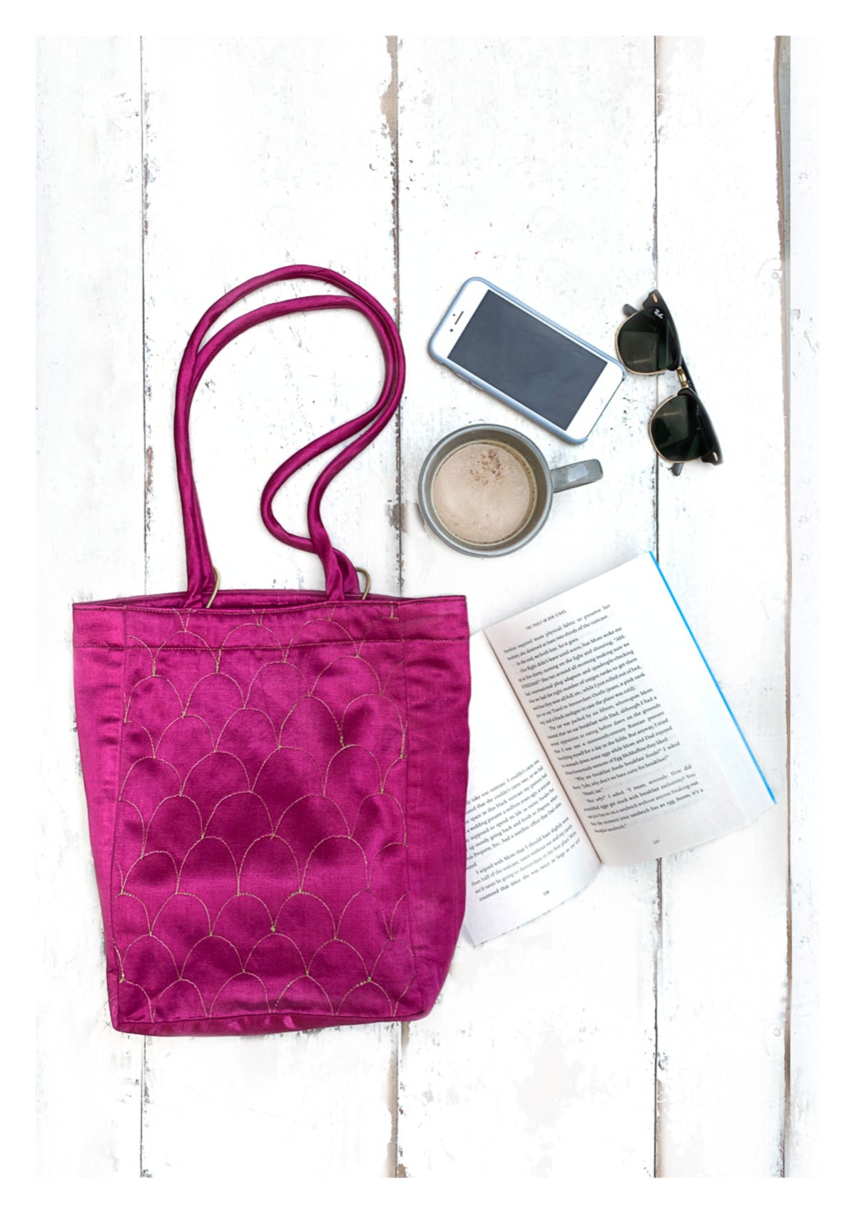 Gulla Pink Handmade Tote Bag